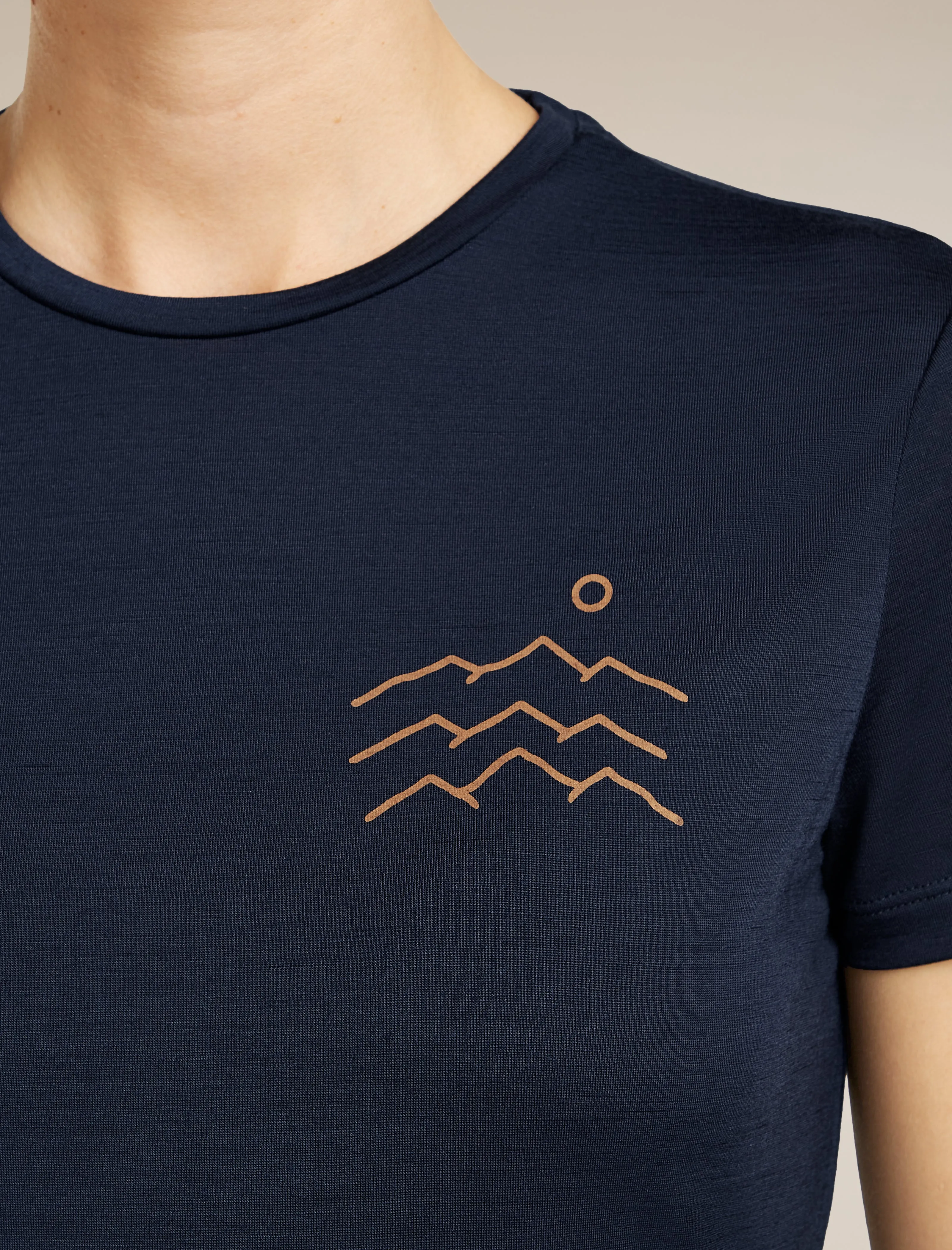 Women's Merino Blend 125 Cool-Lite™ Sphere Short Sleeve Tee Across The Peak sold by Icebreaker product image thumbnail 5