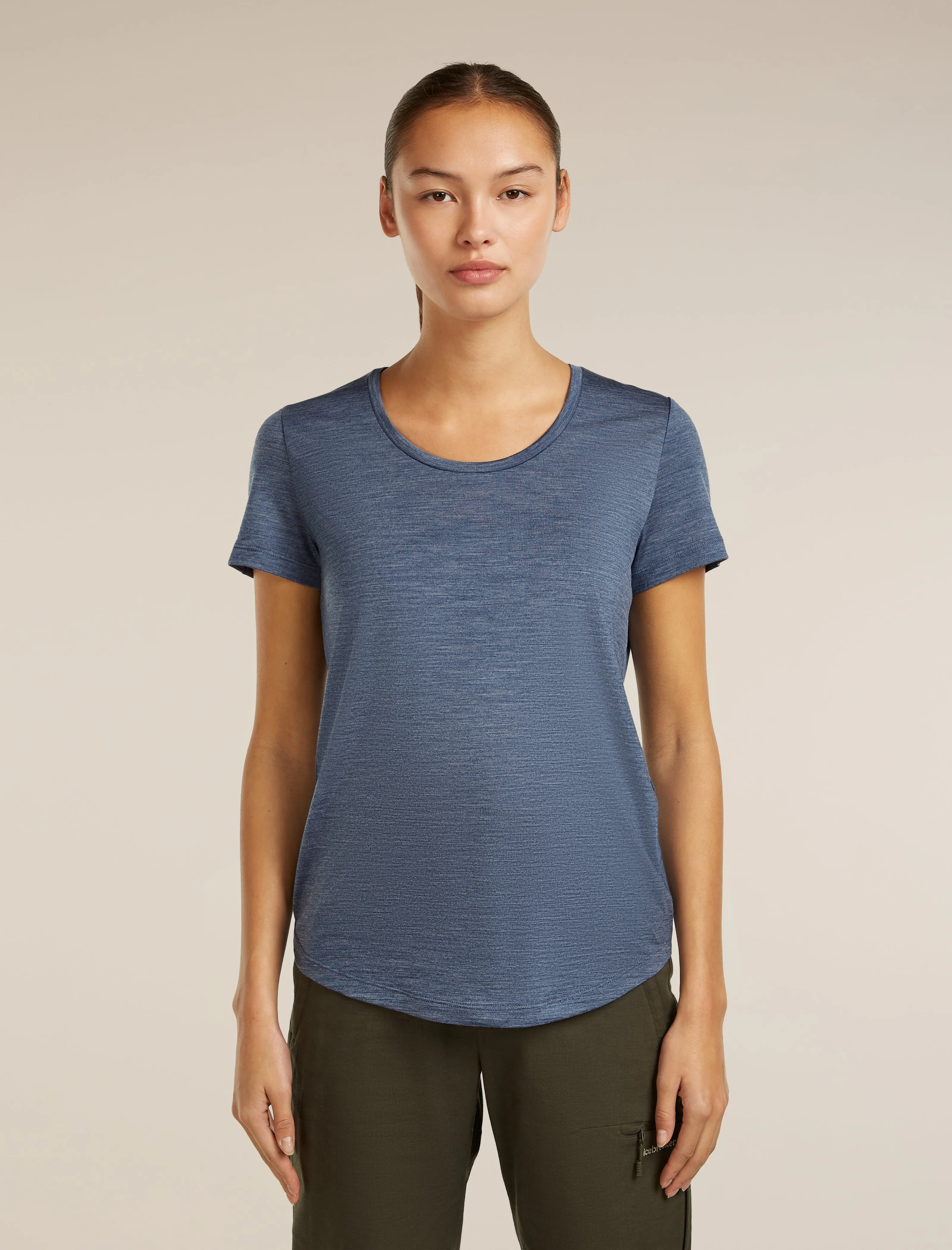 Women's Merino Blend 125 Cool-Lite™ Sphere Short Sleeve Scoop Tee sold by Icebreaker
