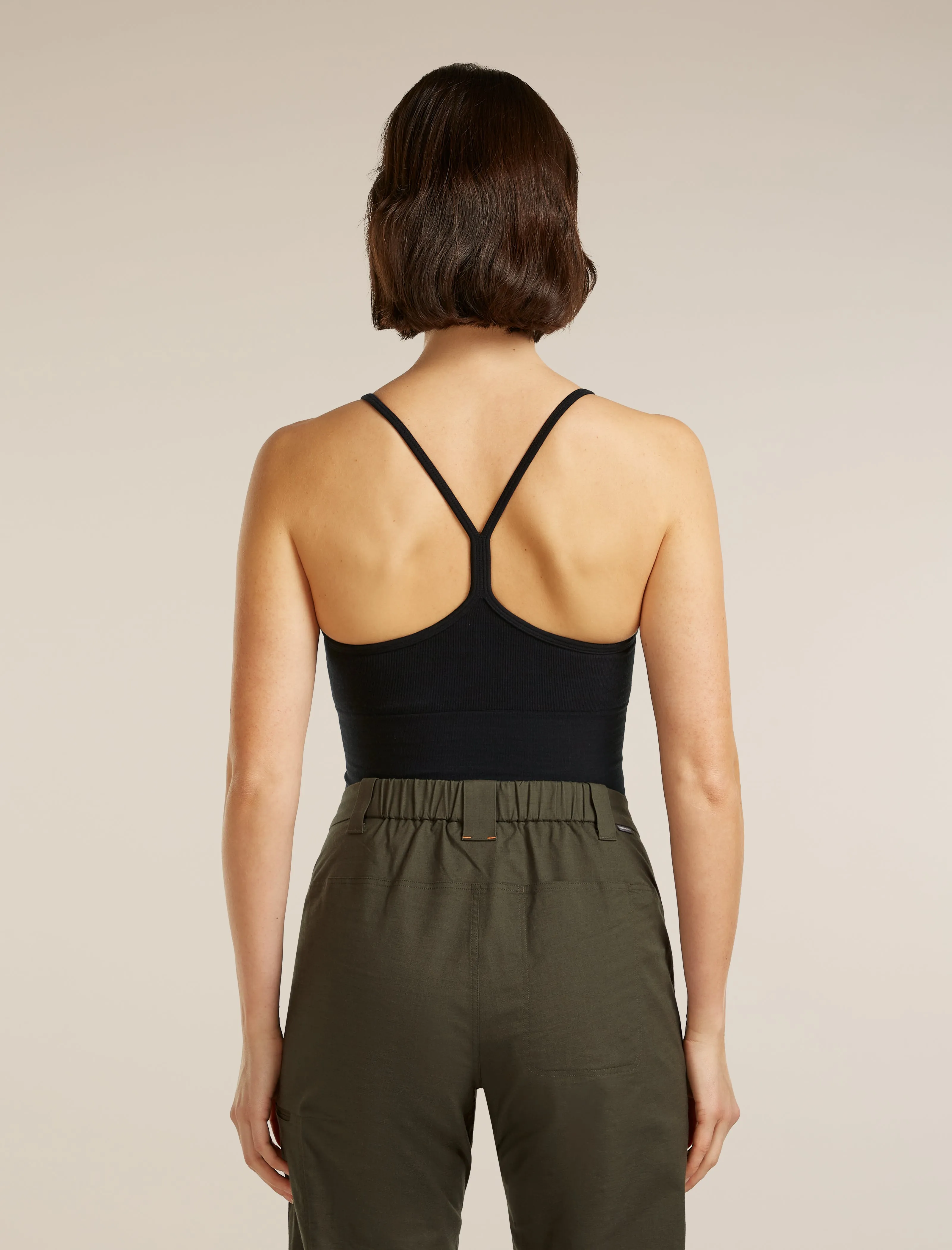Women's Merino Blend 260 Seamless Rib Strappy Tank sold by Icebreaker product image thumbnail 2