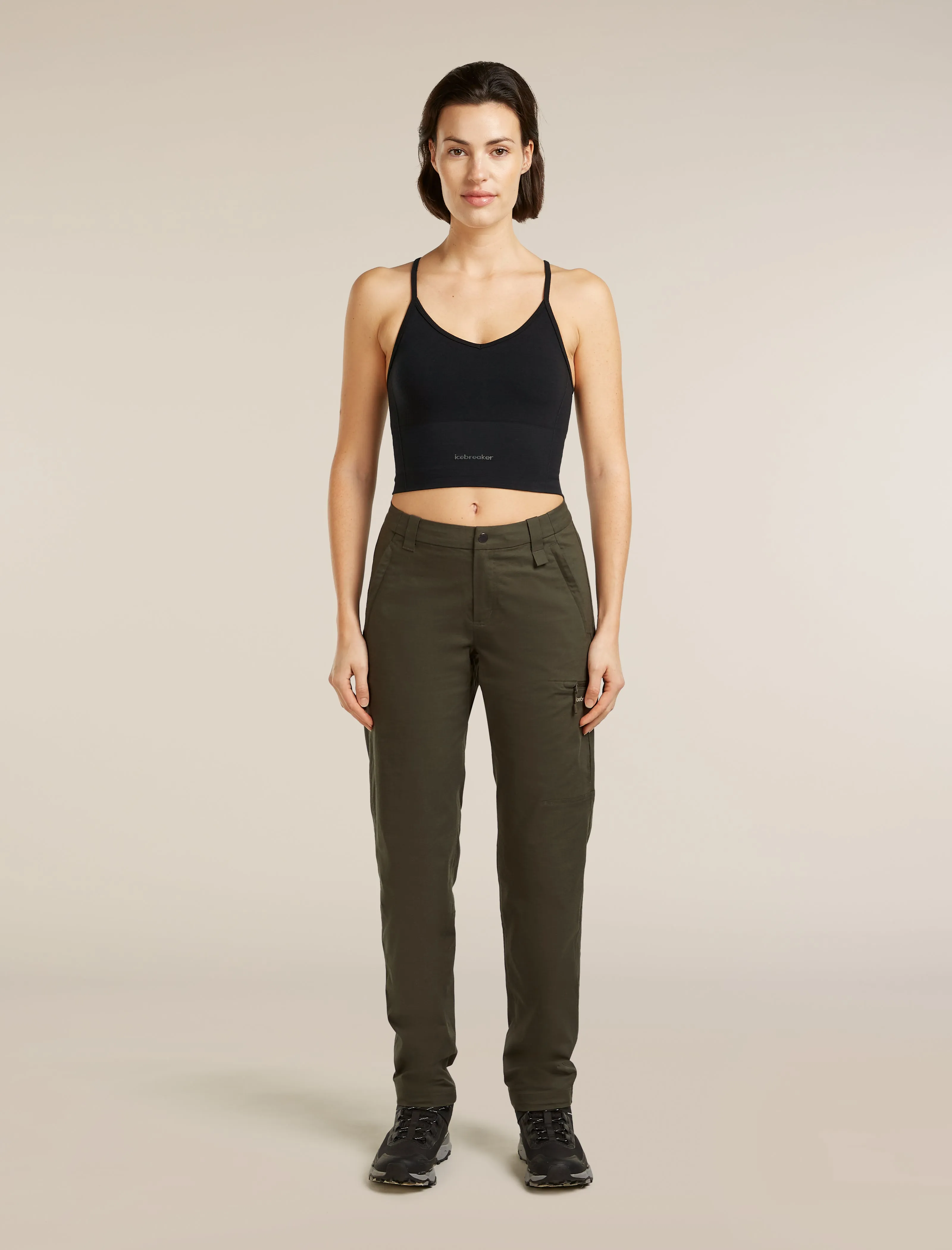 Women's Merino Blend 260 Seamless Rib Strappy Tank sold by Icebreaker product image thumbnail 3