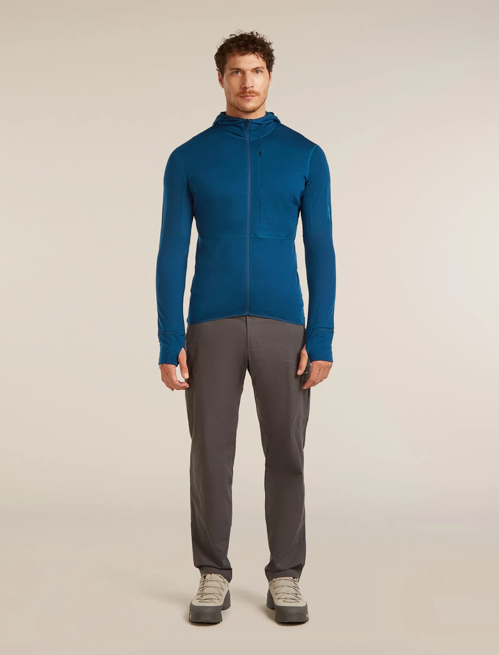 Men's Merino Blend 200 RealFleece™ Descender Long Sleeve Zip Hoodie sold by Icebreaker product image thumbnail 3