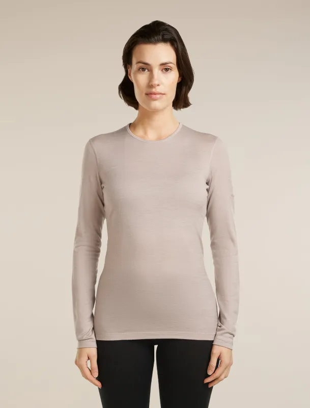 Women's Merino 200 Oasis Long Sleeve Crewe made by Icebreaker