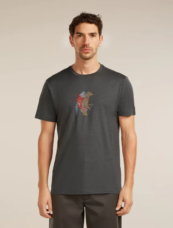 Men's Merino 150 Tech Lite Short Sleeve Tee Bear Catch sold by Icebreaker