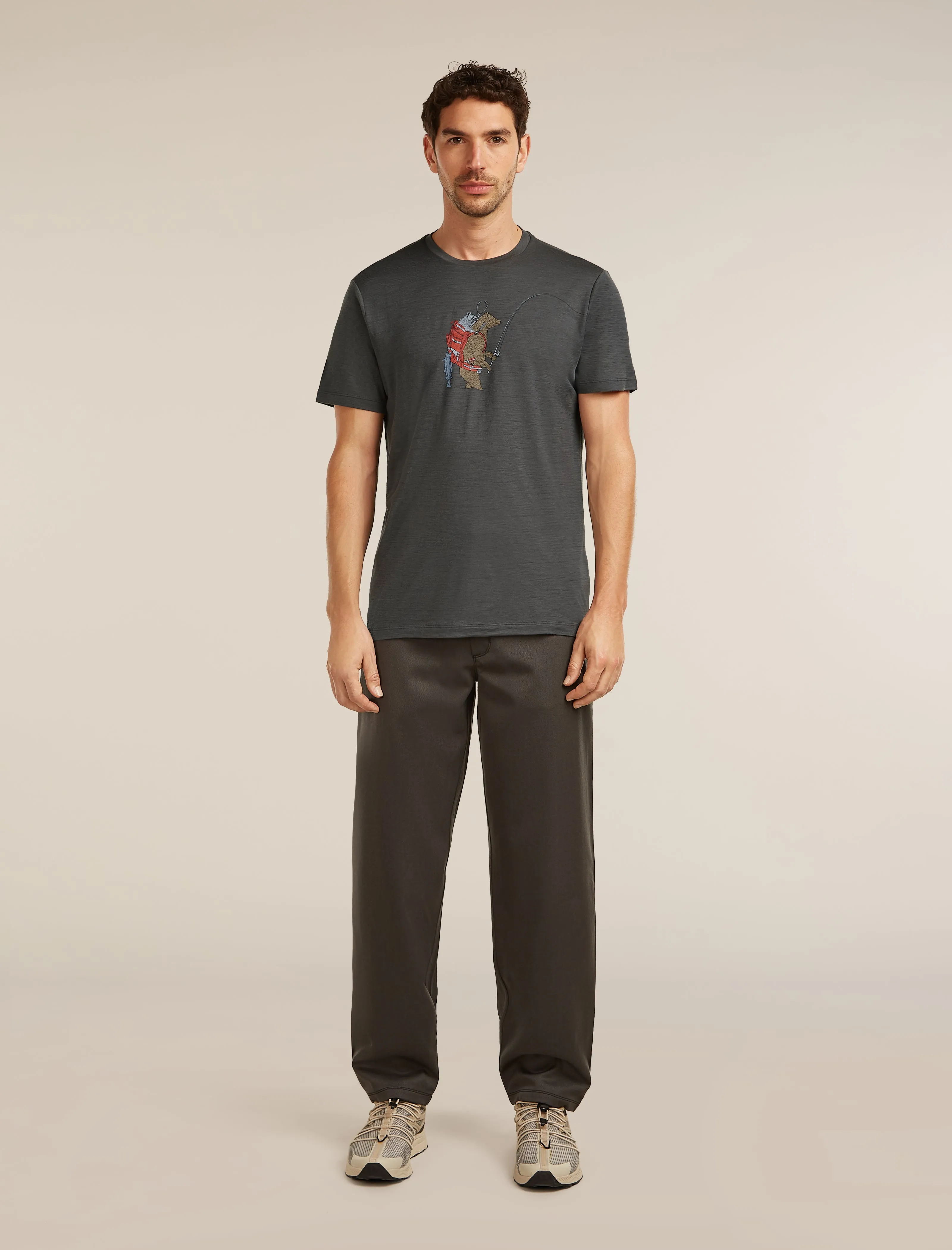 Men's Merino 150 Tech Lite Short Sleeve Tee Bear Catch sold by Icebreaker product image thumbnail 3