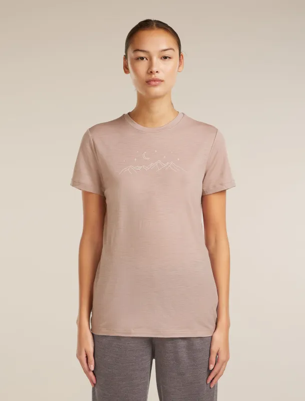 Women's Merino 150 Tech Lite Short Sleeve Tee Sparkling Stars sold by Icebreaker