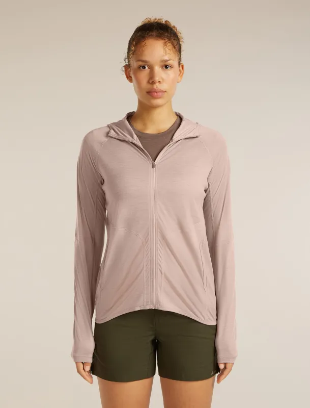Women's 150 MerinoFine™ Ace Long Sleeve Zip Hoodie made by Icebreaker