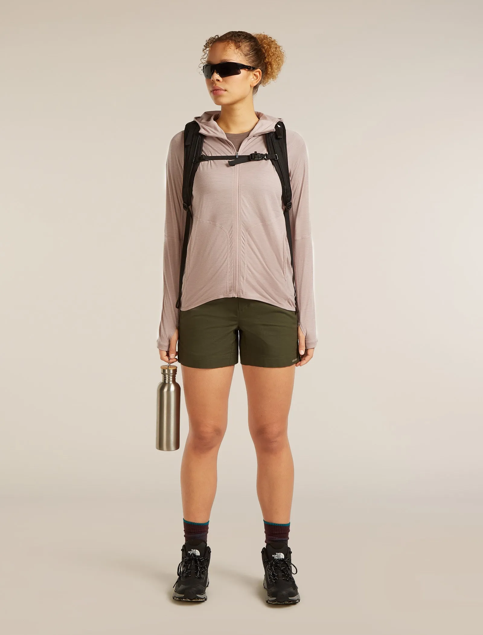 Women's 150 MerinoFine™ Ace Long Sleeve Zip Hoodie sold by Icebreaker product image thumbnail 4