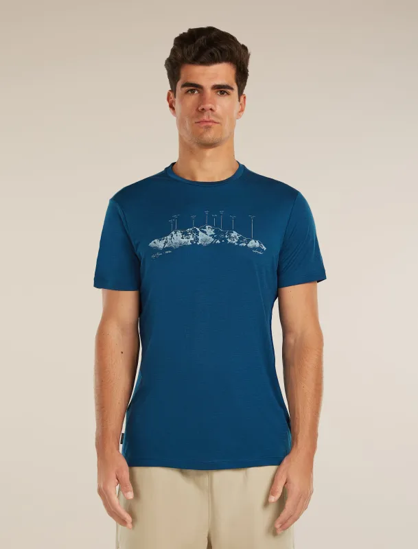 Men's Merino 150 Tech Lite Short Sleeve Tee The Peaks sold by Icebreaker