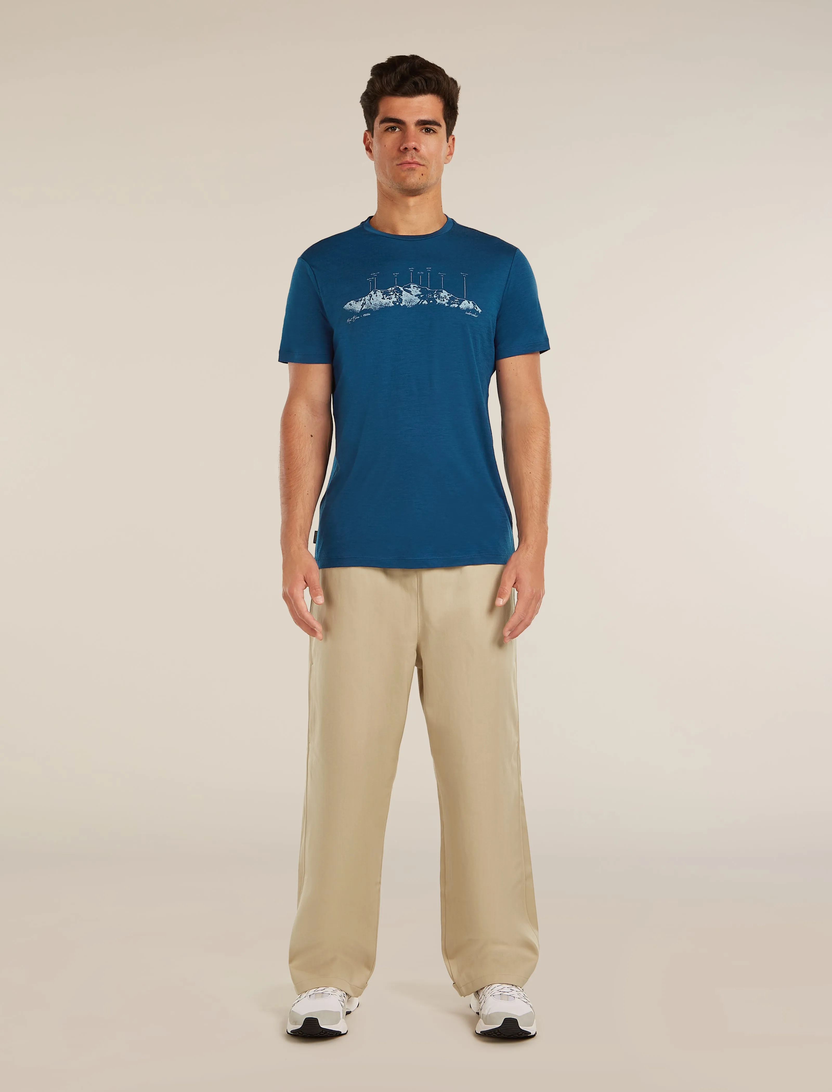 Men's Merino 150 Tech Lite Short Sleeve Tee The Peaks sold by Icebreaker product image thumbnail 3