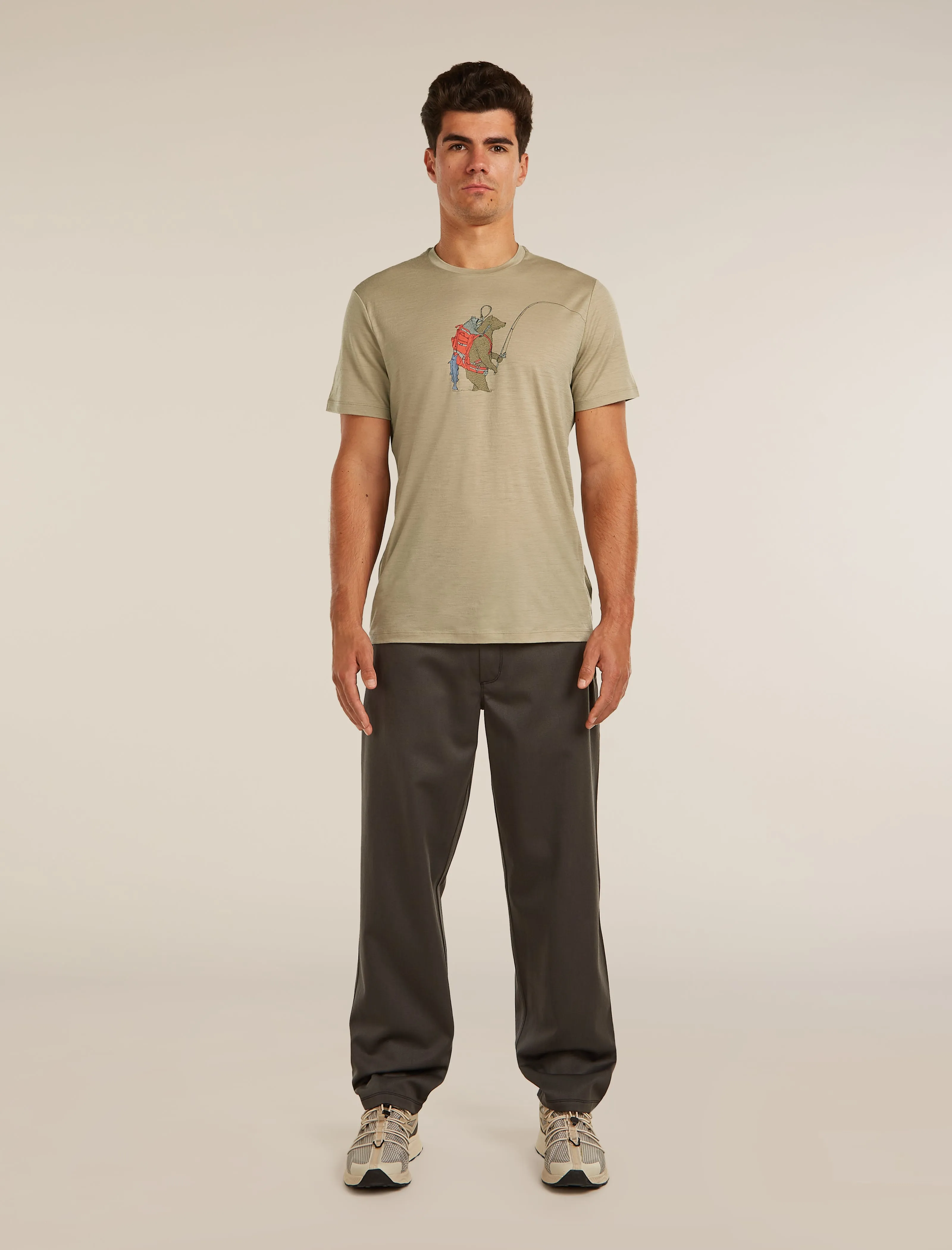 Men's Merino 150 Tech Lite Short Sleeve Tee Bear Catch sold by Icebreaker product image thumbnail 3