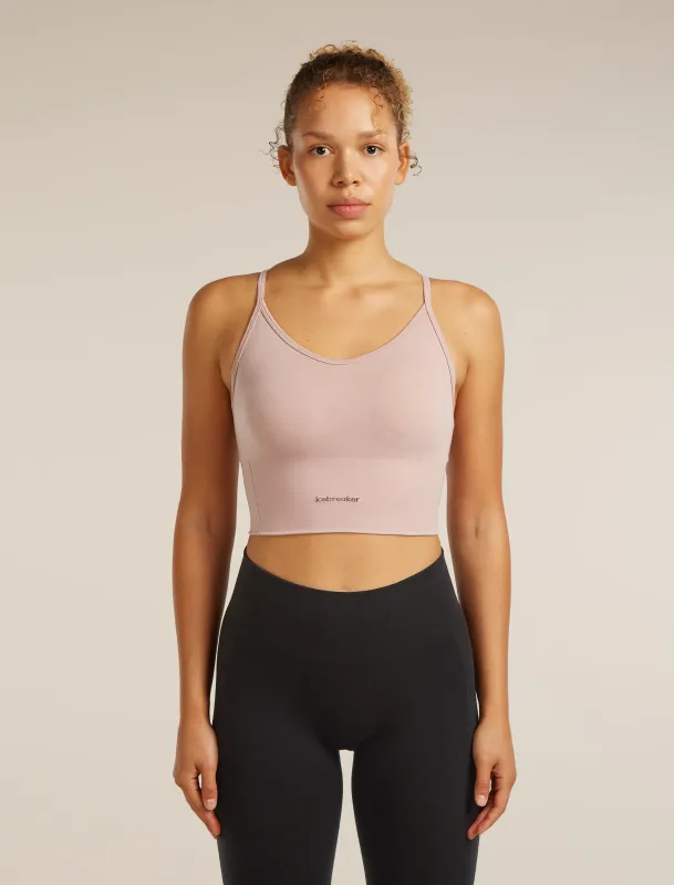 Women's Merino Blend 260 Seamless Rib Strappy Tank made by Icebreaker