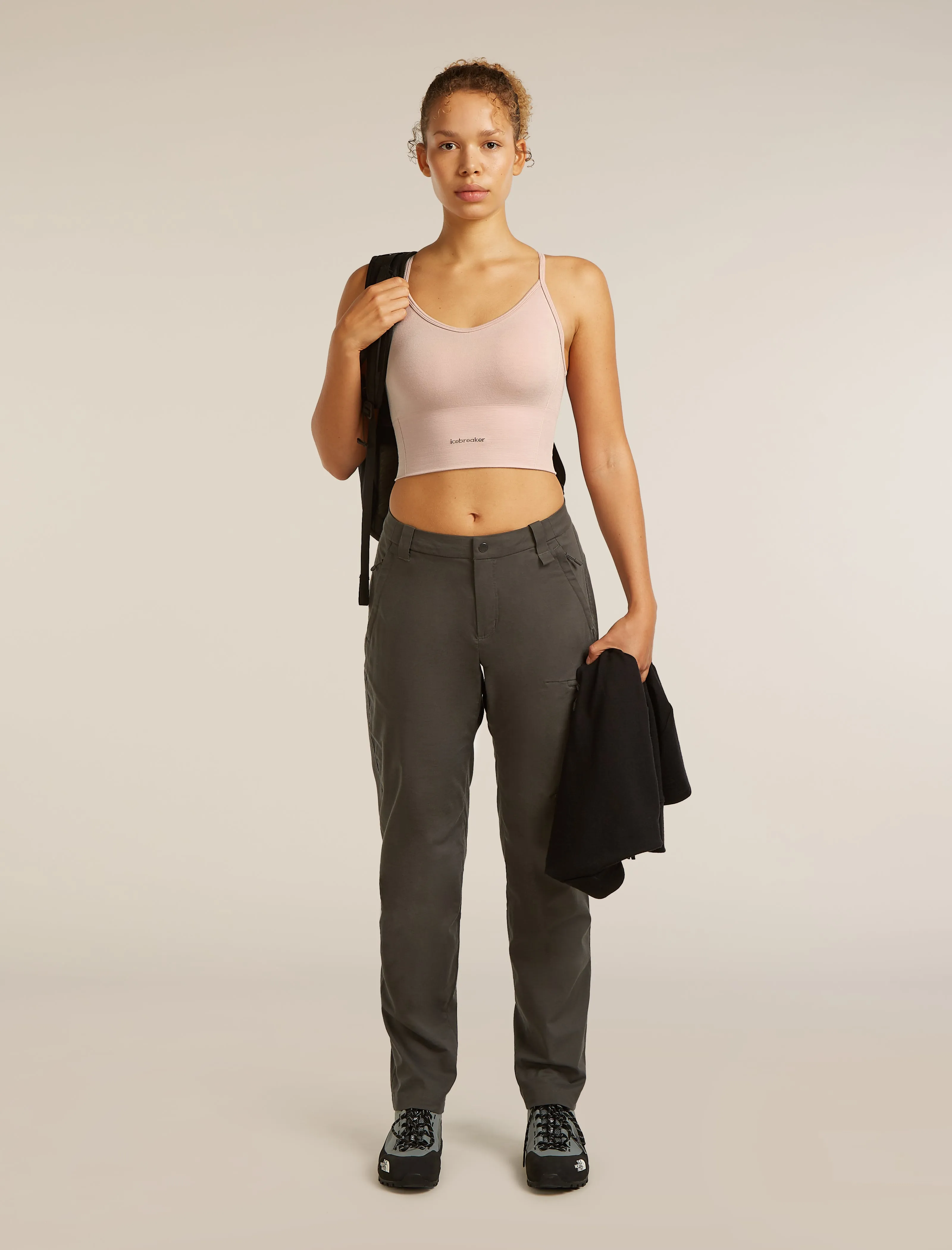 Women's Merino Blend 260 Seamless Rib Strappy Tank sold by Icebreaker product image thumbnail 4