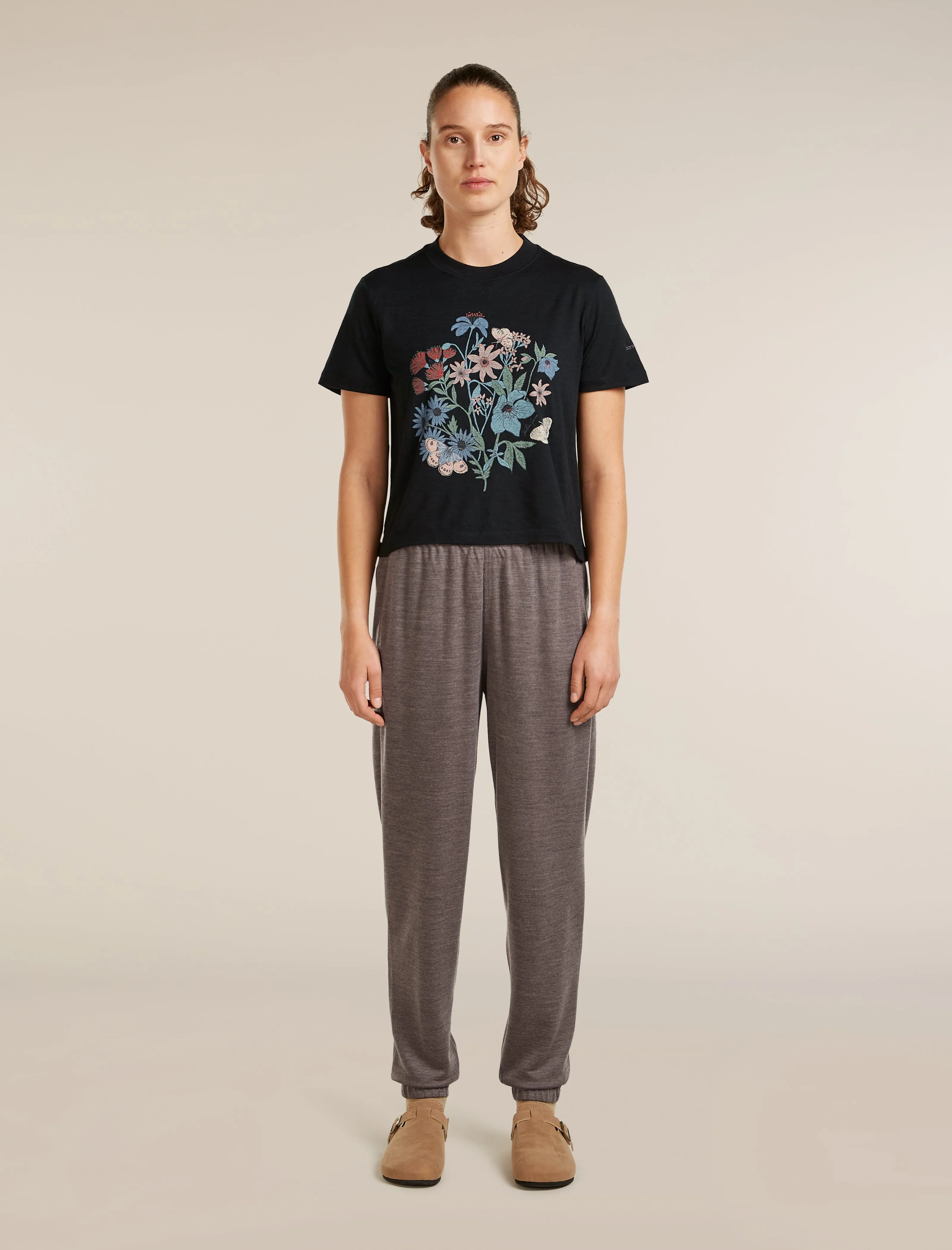 Women's Merino 150 Tech Lite Short Sleeve Crop Tee NZ Flora sold by Icebreaker product image thumbnail 3