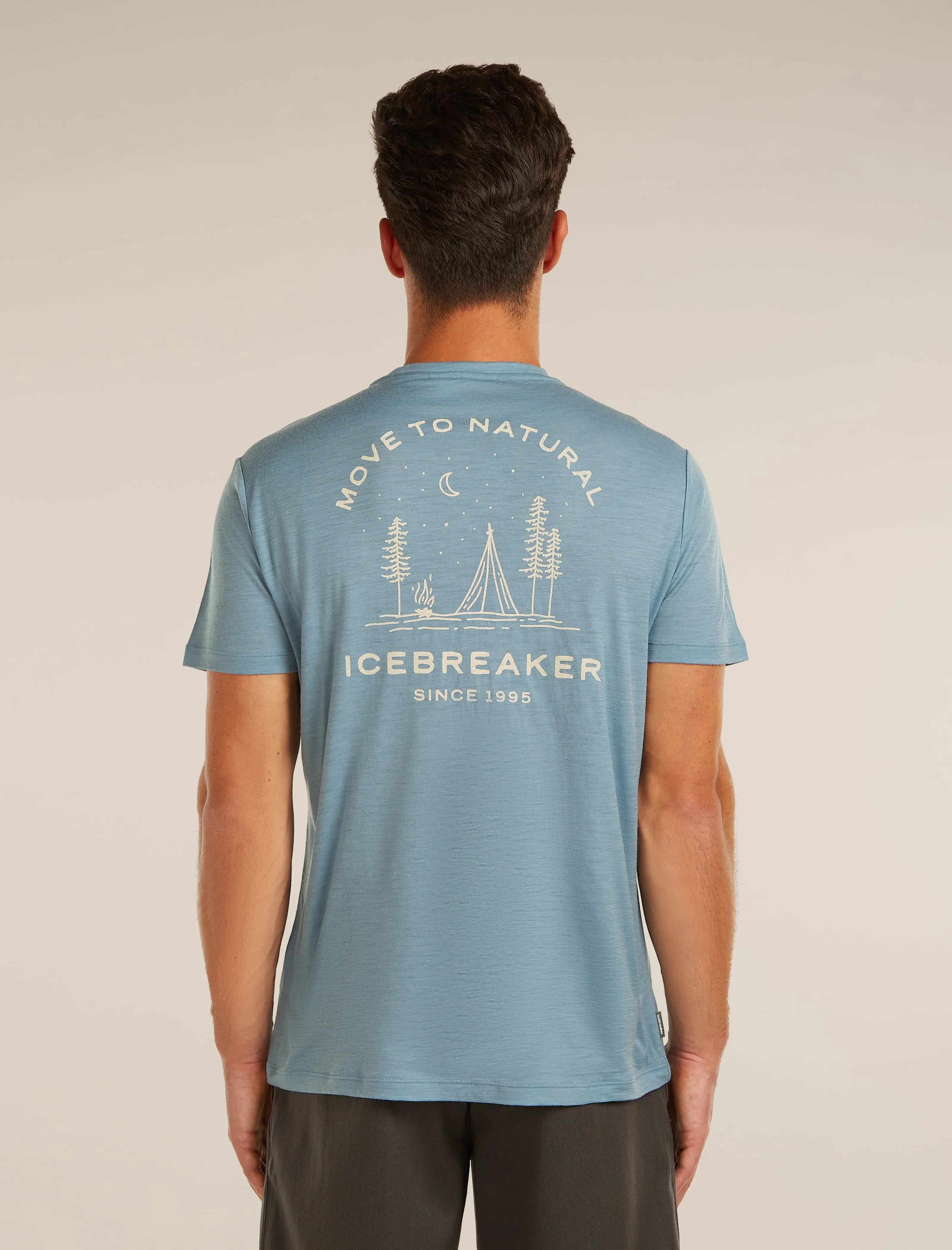 Men's Merino 150 Tech Lite Short Sleeve Tee Peaceful Pass sold by Icebreaker