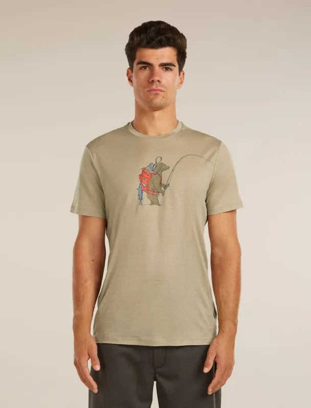 Men's Merino 150 Tech Lite Short Sleeve Tee Bear Catch sold by Icebreaker