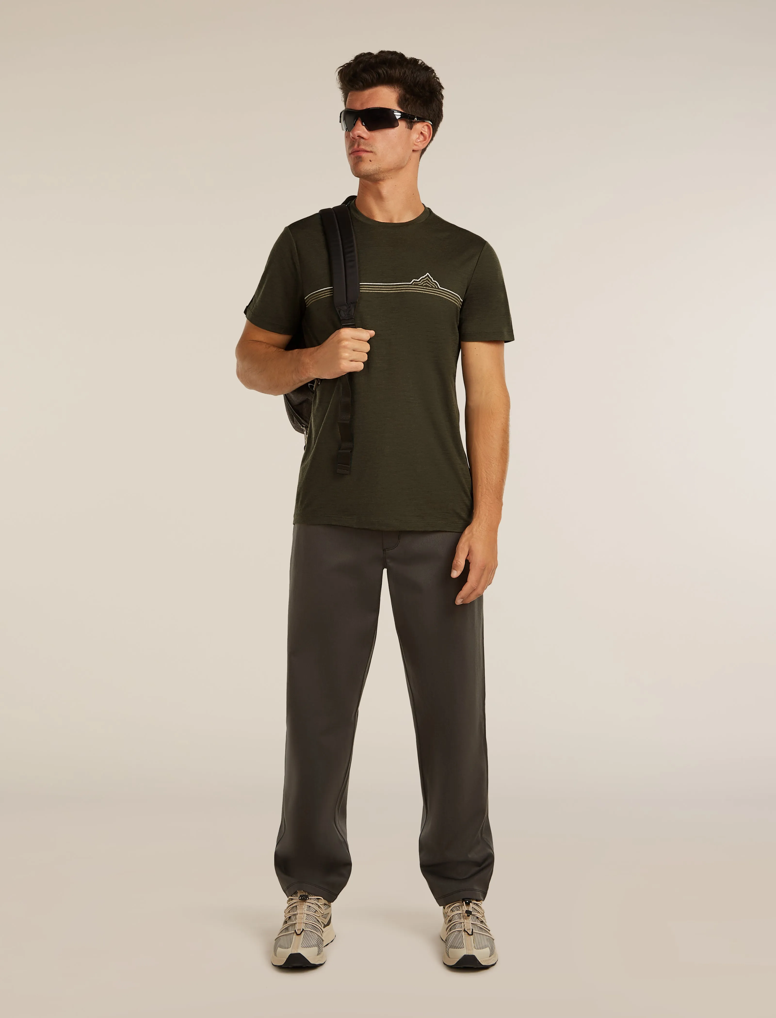 Men's Merino 150 Tech Lite Short Sleeve Tee Range Stripes sold by Icebreaker product image thumbnail 4