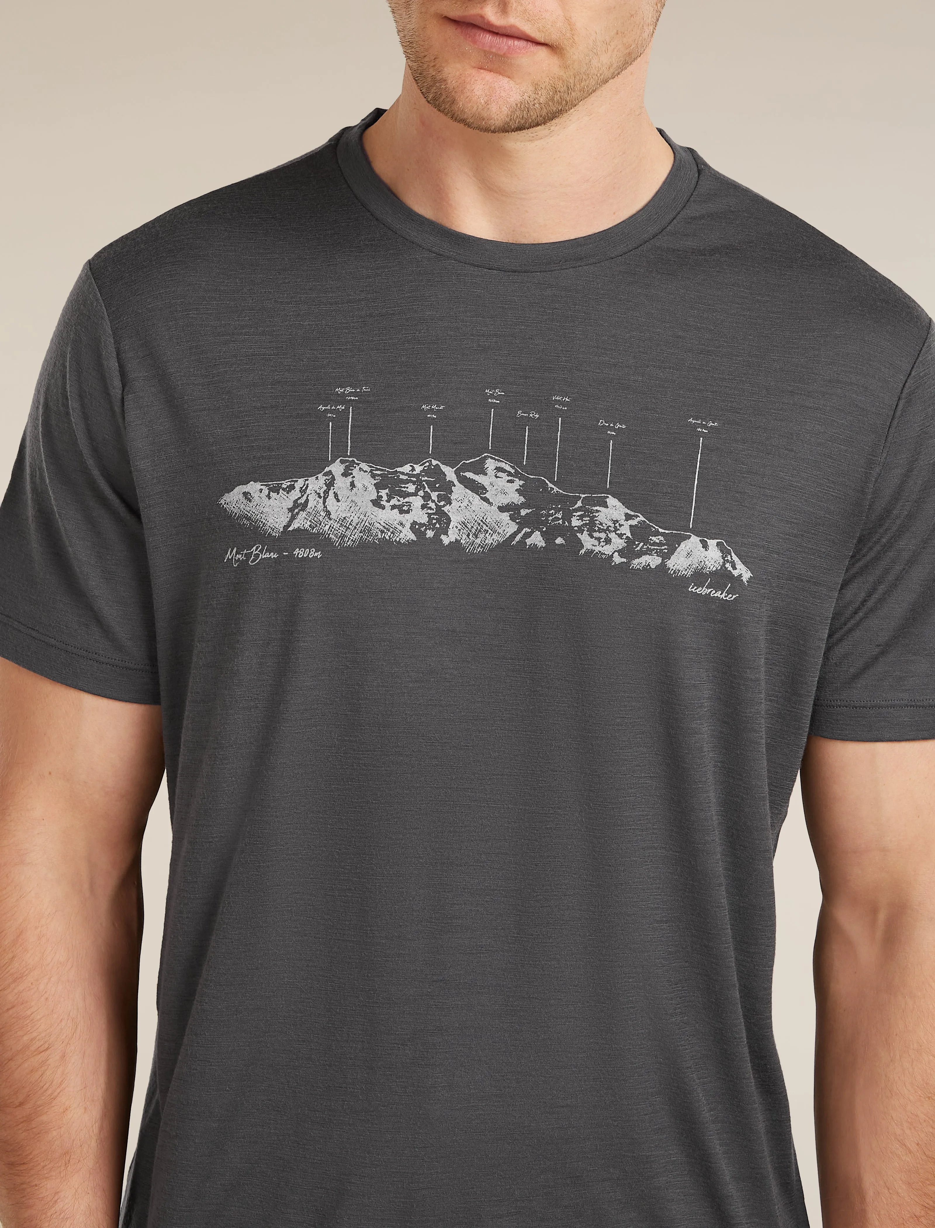 Men's Merino 150 Tech Lite Short Sleeve Tee The Peaks sold by Icebreaker product image thumbnail 5
