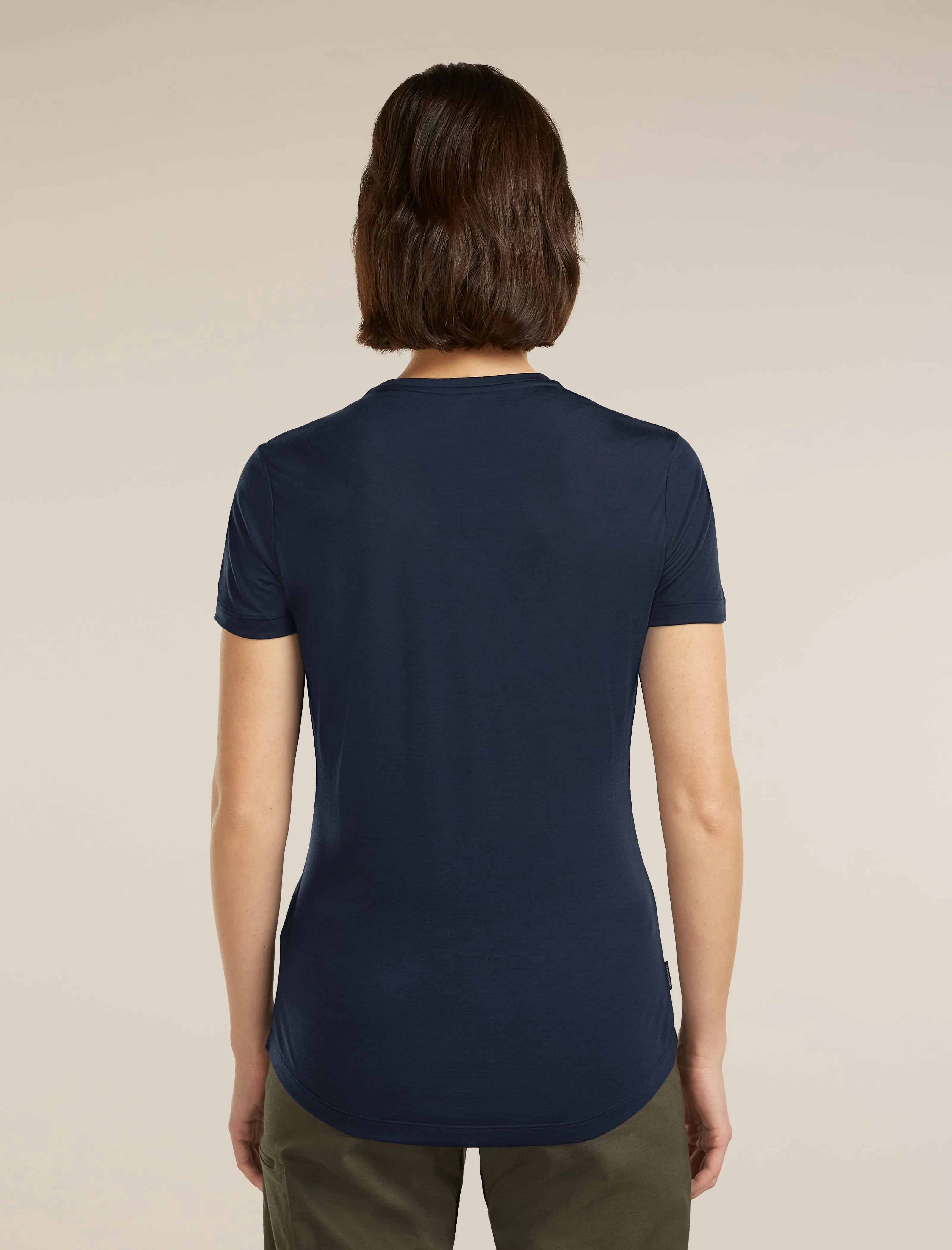 Women's Merino Blend 125 Cool-Lite™ Sphere Short Sleeve Tee Across The Peak sold by Icebreaker product image thumbnail 2