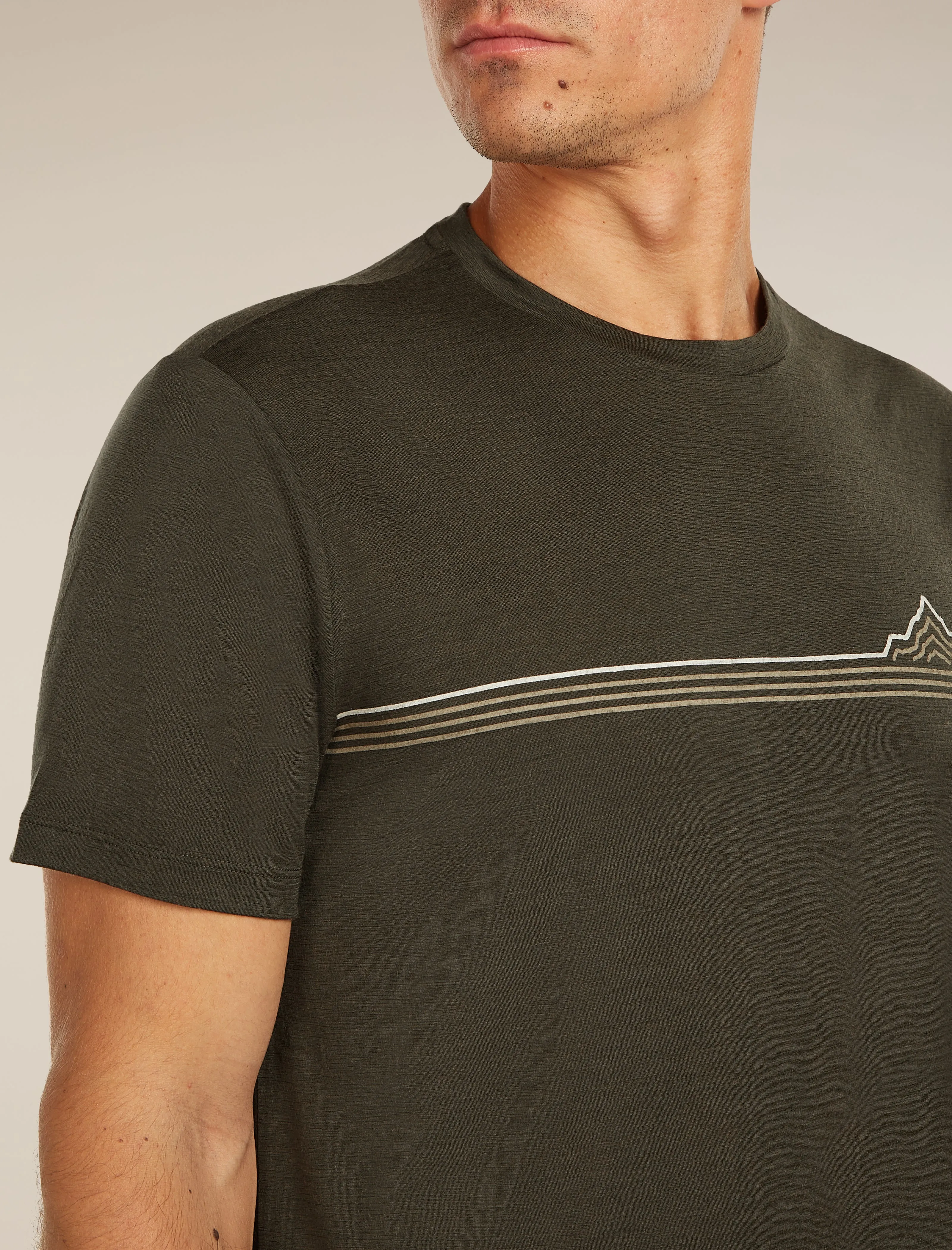 Men's Merino 150 Tech Lite Short Sleeve Tee Range Stripes sold by Icebreaker product image thumbnail 5