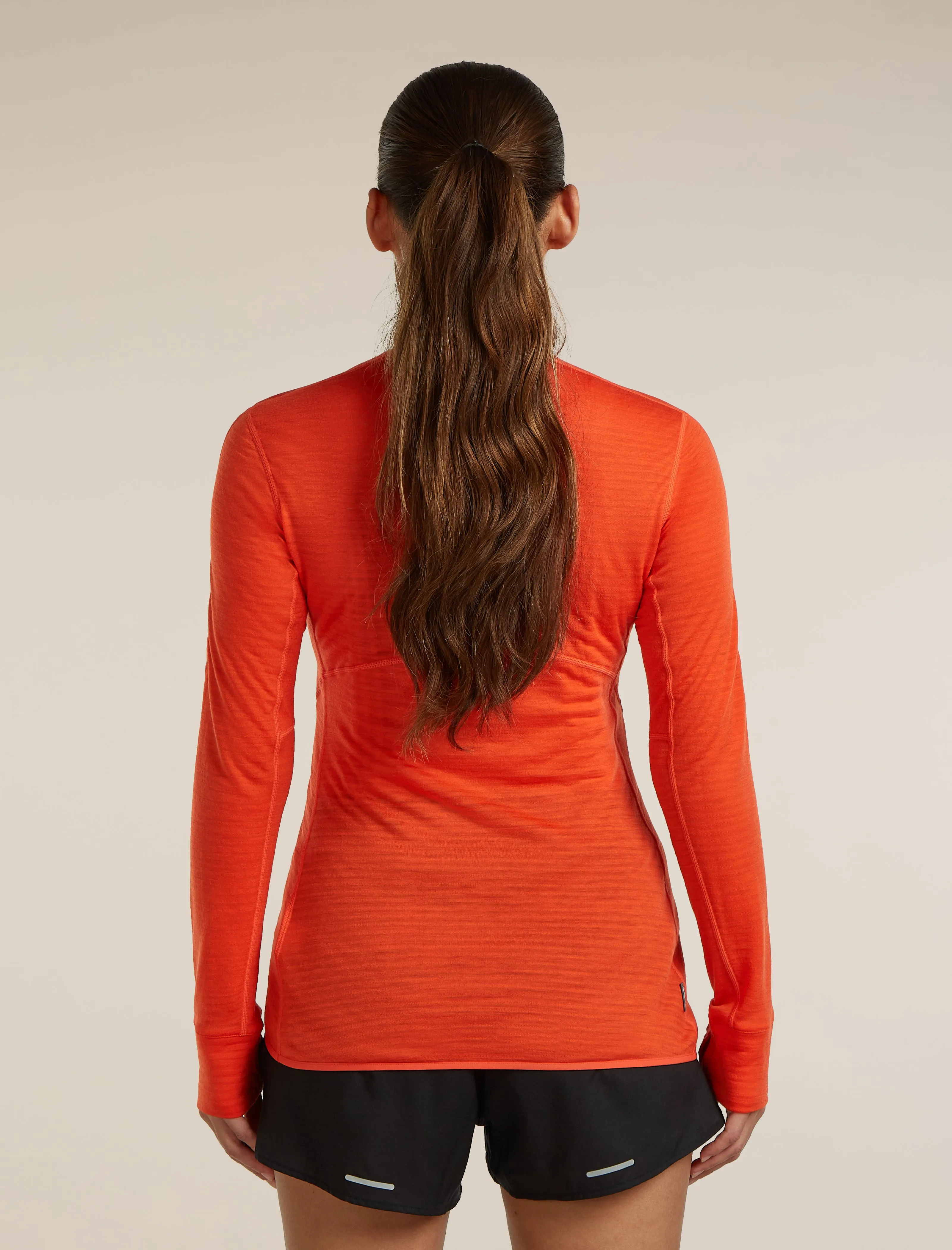 Women's Merino Blend 200 RealFleece™ Descender Long Sleeve Half Zip sold by Icebreaker product image thumbnail 2