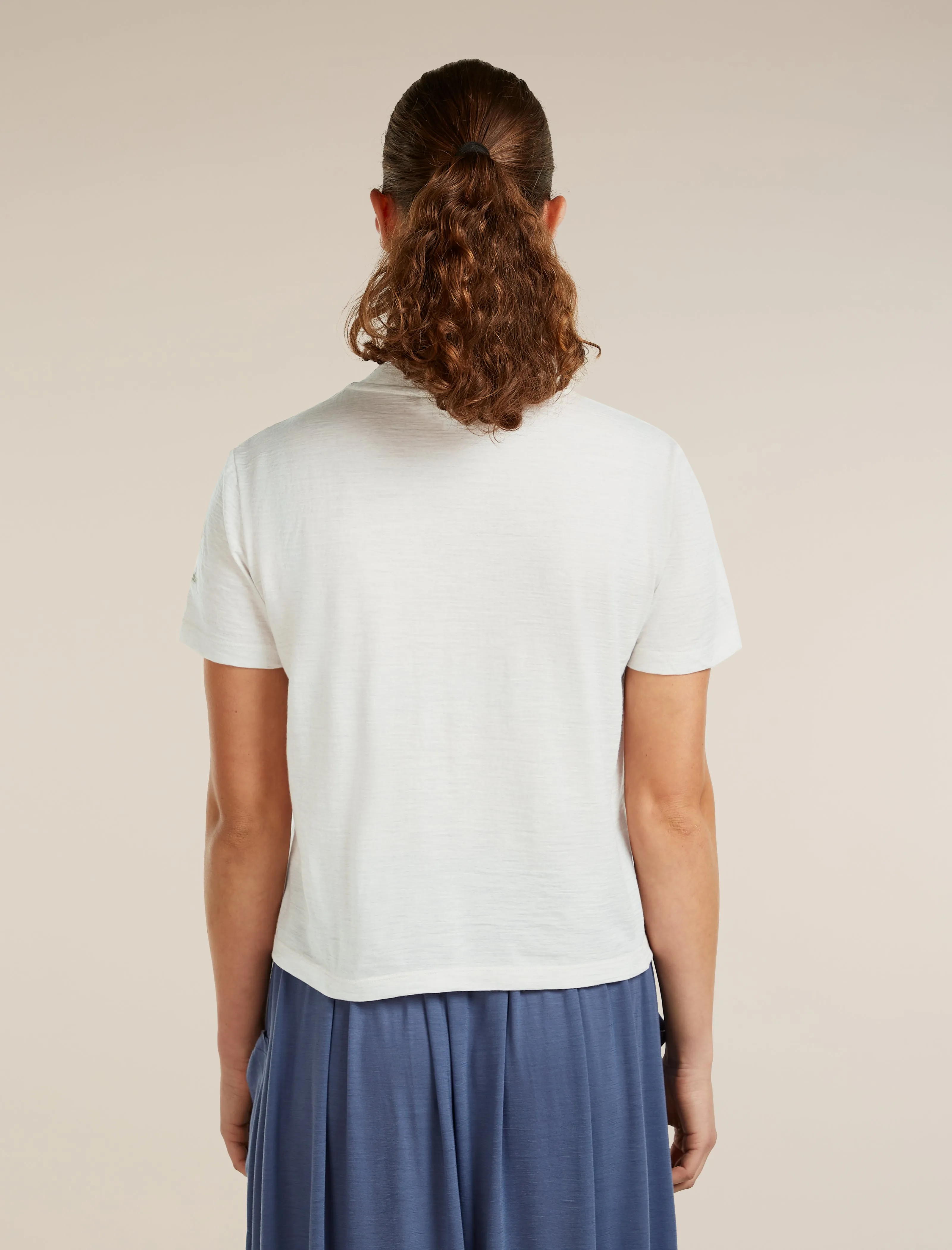 Women's Merino 150 Tech Lite Short Sleeve Crop Tee NZ Flora sold by Icebreaker product image thumbnail 2