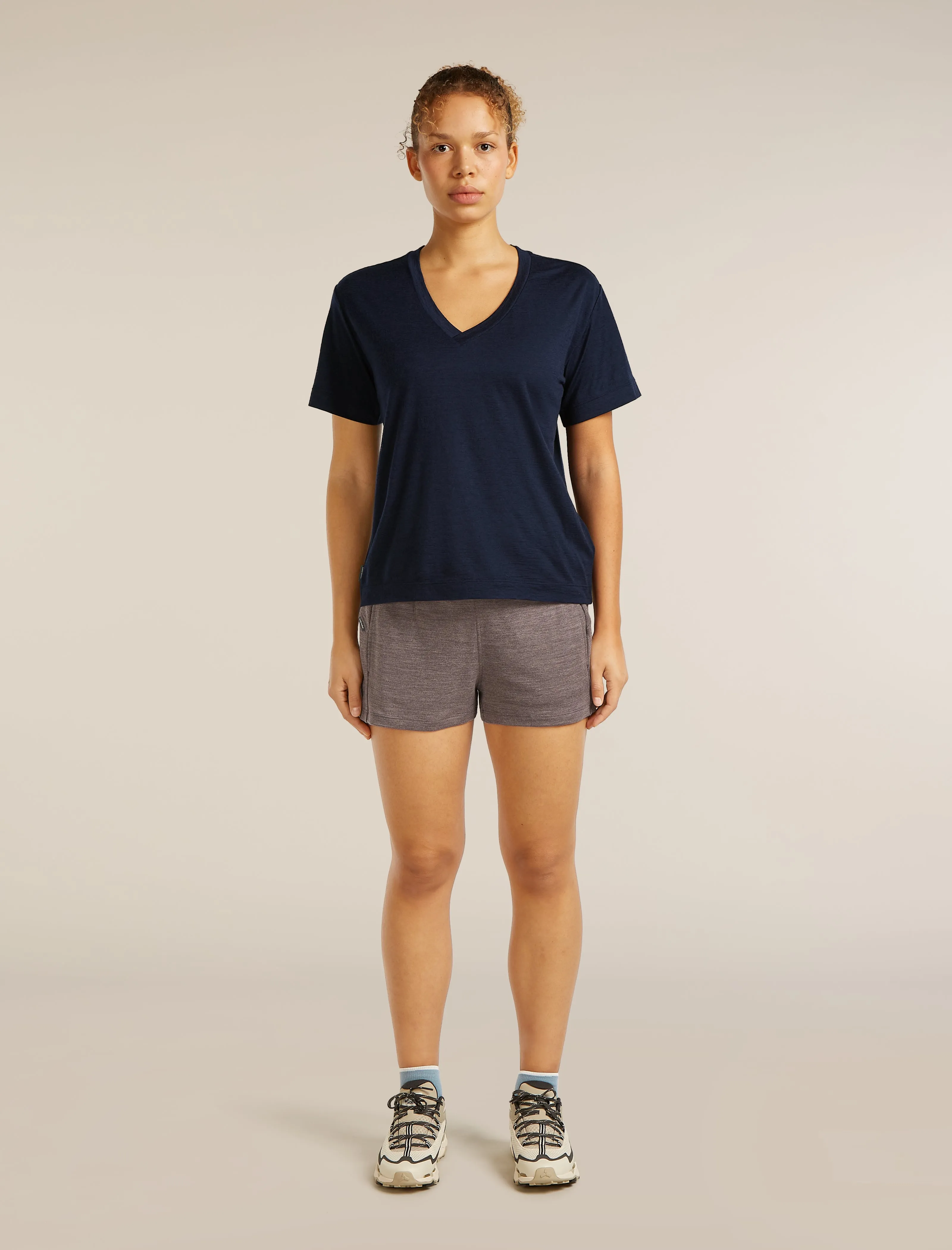 Women's Merino 150 Tech Lite Short Sleeve Relaxed V Neck Tee sold by Icebreaker product image thumbnail 3