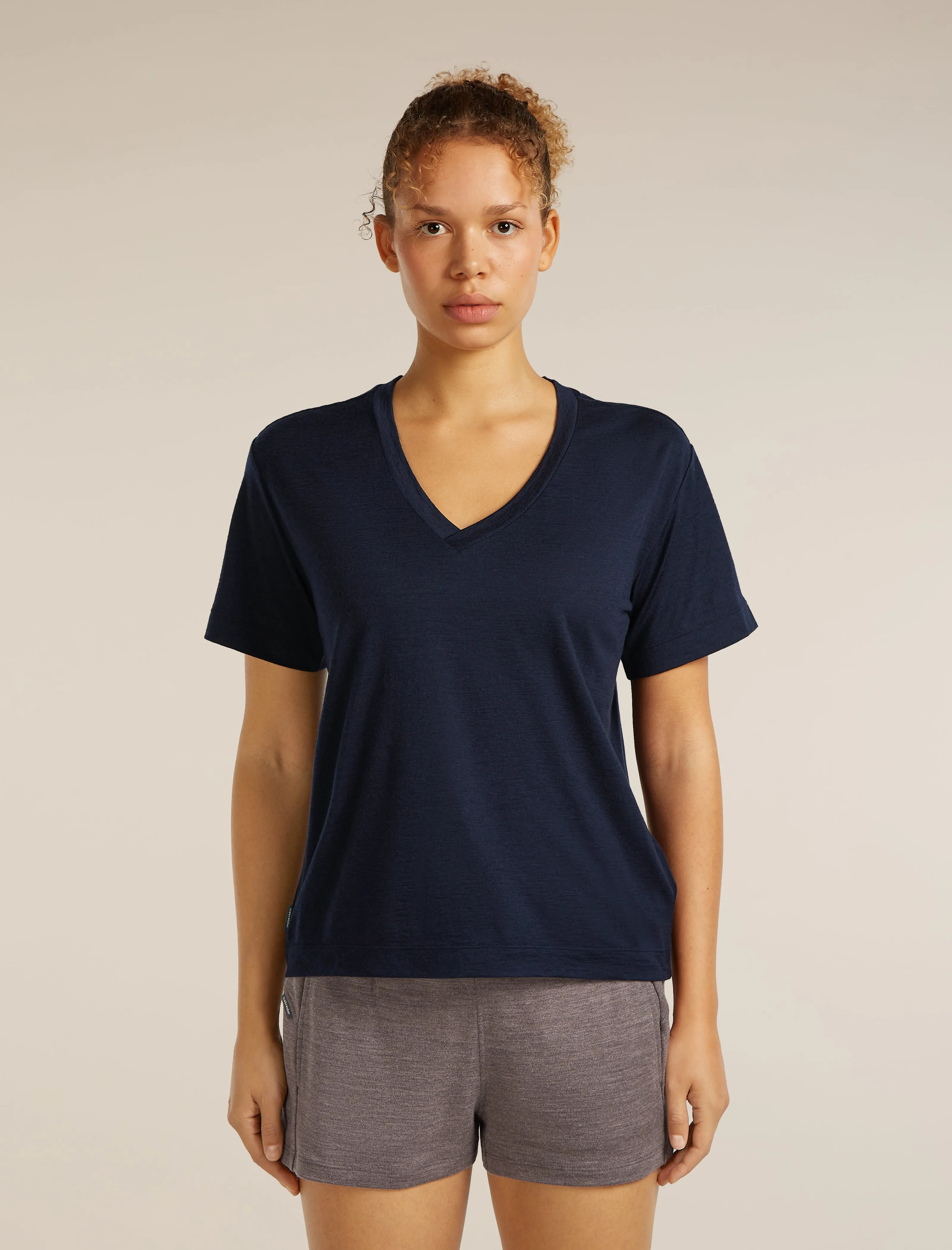 Women's Merino 150 Tech Lite Short Sleeve Relaxed V Neck Tee sold by Icebreaker