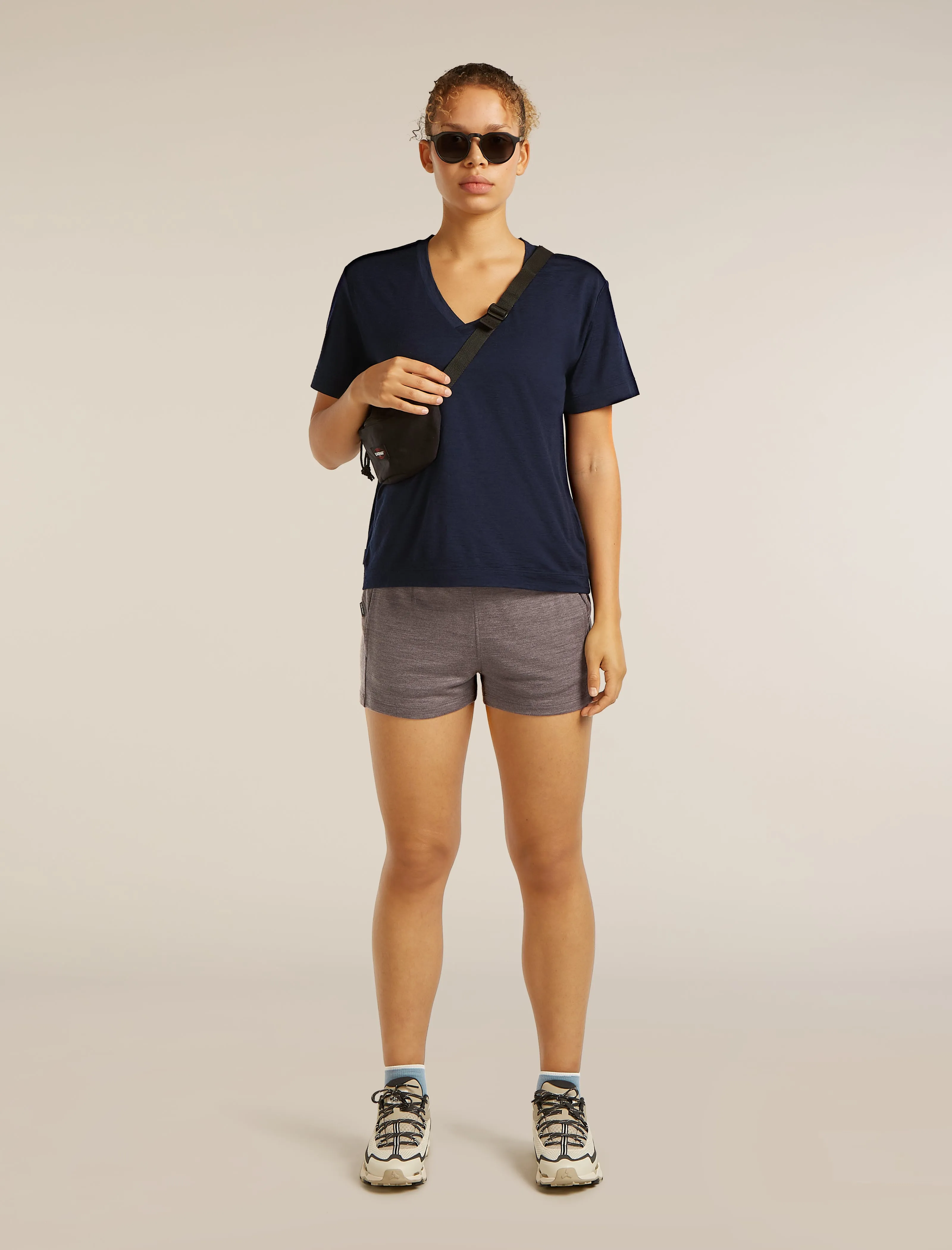 Women's Merino 150 Tech Lite Short Sleeve Relaxed V Neck Tee sold by Icebreaker product image thumbnail 4