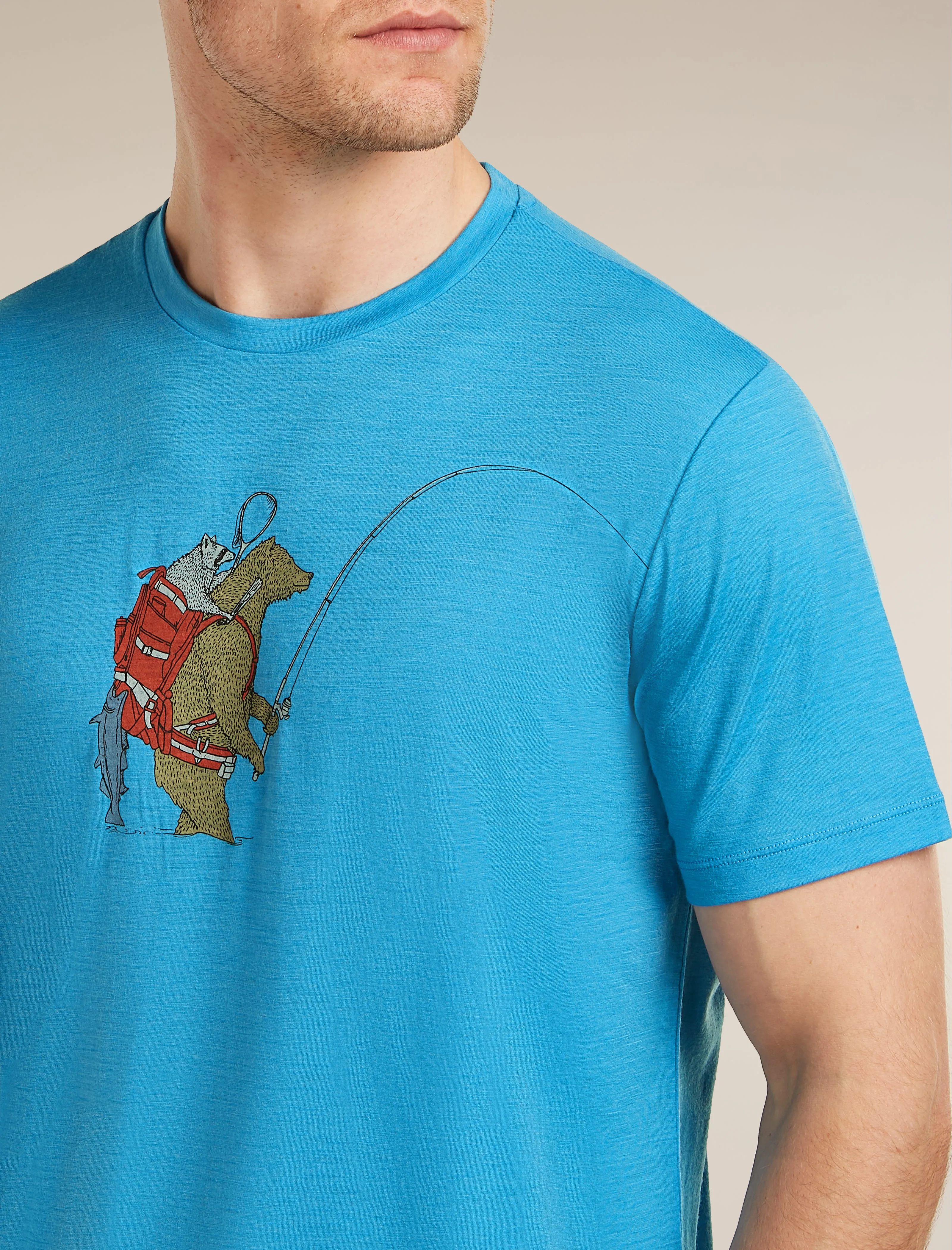 Men's Merino 150 Tech Lite Short Sleeve Tee Bear Catch sold by Icebreaker product image thumbnail 5