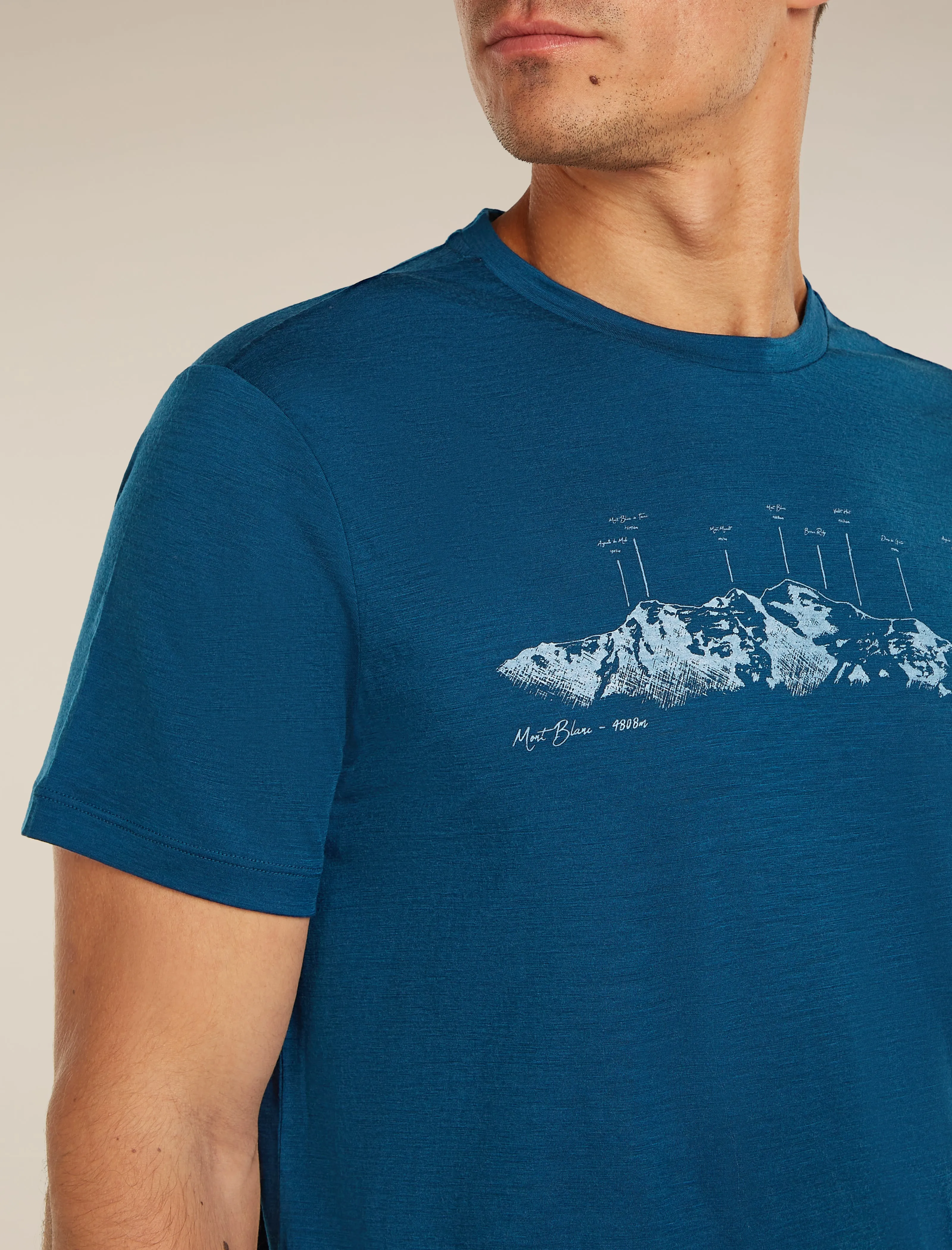 Men's Merino 150 Tech Lite Short Sleeve Tee The Peaks sold by Icebreaker product image thumbnail 5