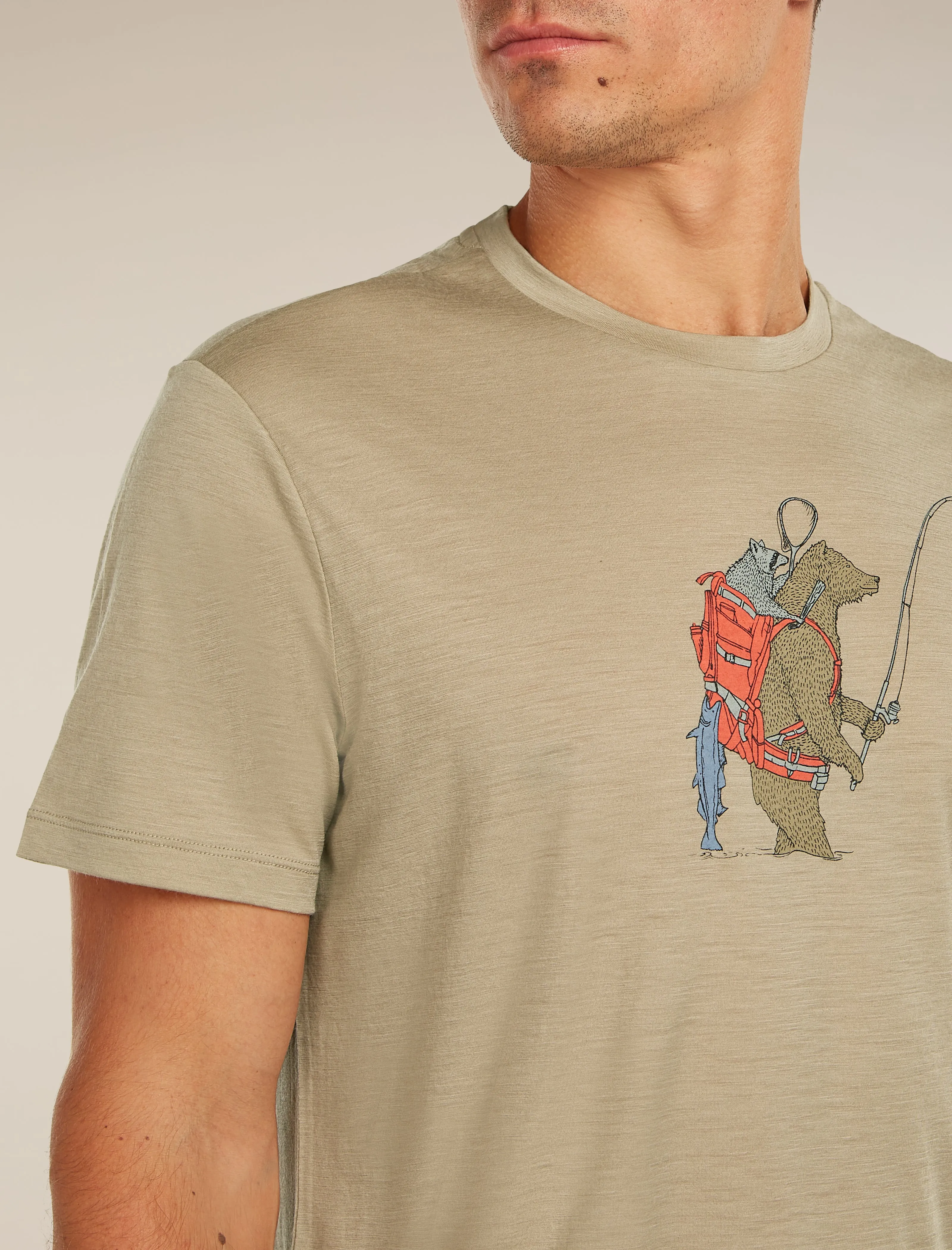 Men's Merino 150 Tech Lite Short Sleeve Tee Bear Catch sold by Icebreaker product image thumbnail 5
