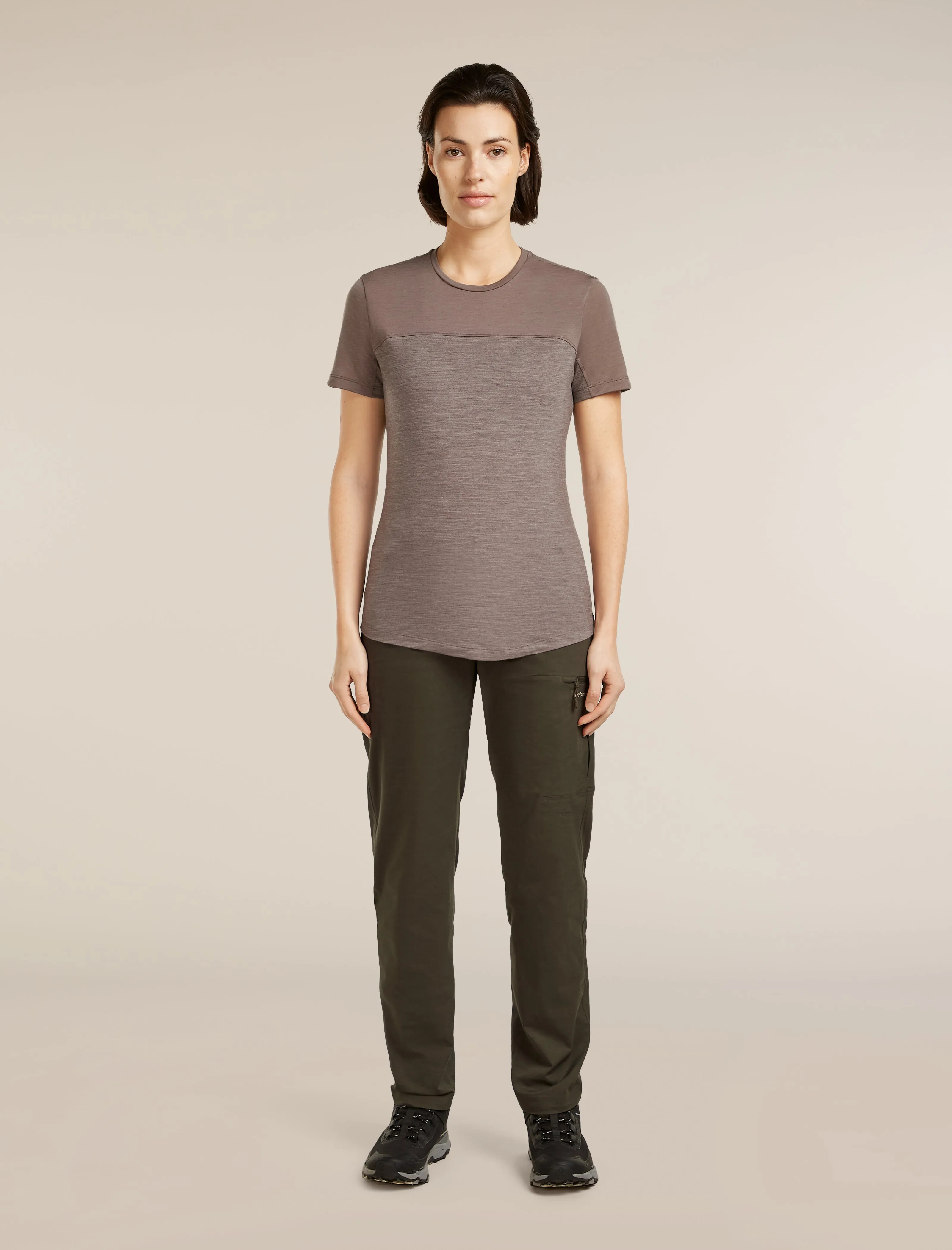 Women's Merino Blend 125 Cool-Lite™ Sphere Short Sleeve Tee Colour Block sold by Icebreaker product image thumbnail 3