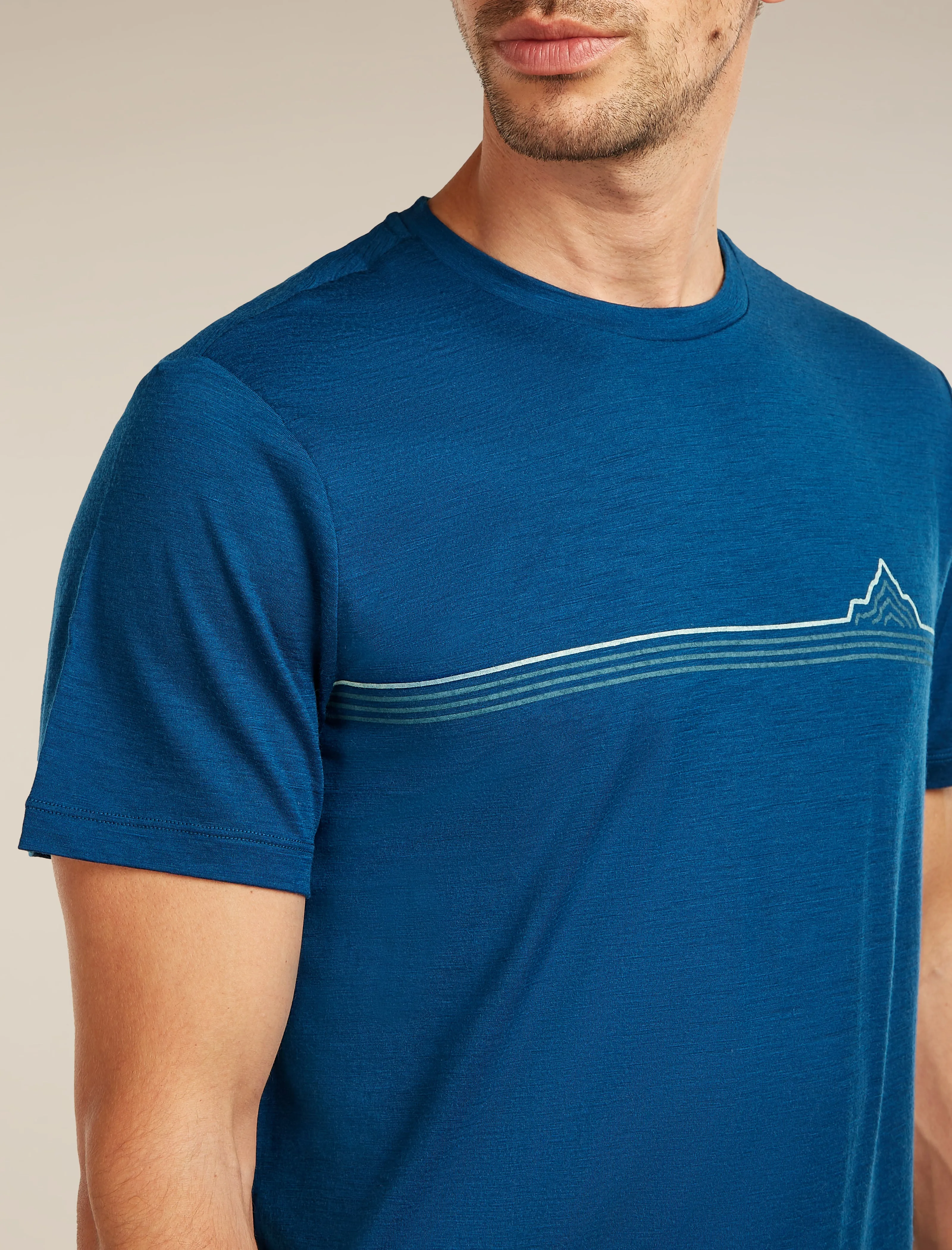 Men's Merino 150 Tech Lite Short Sleeve Tee Range Stripes sold by Icebreaker product image thumbnail 5