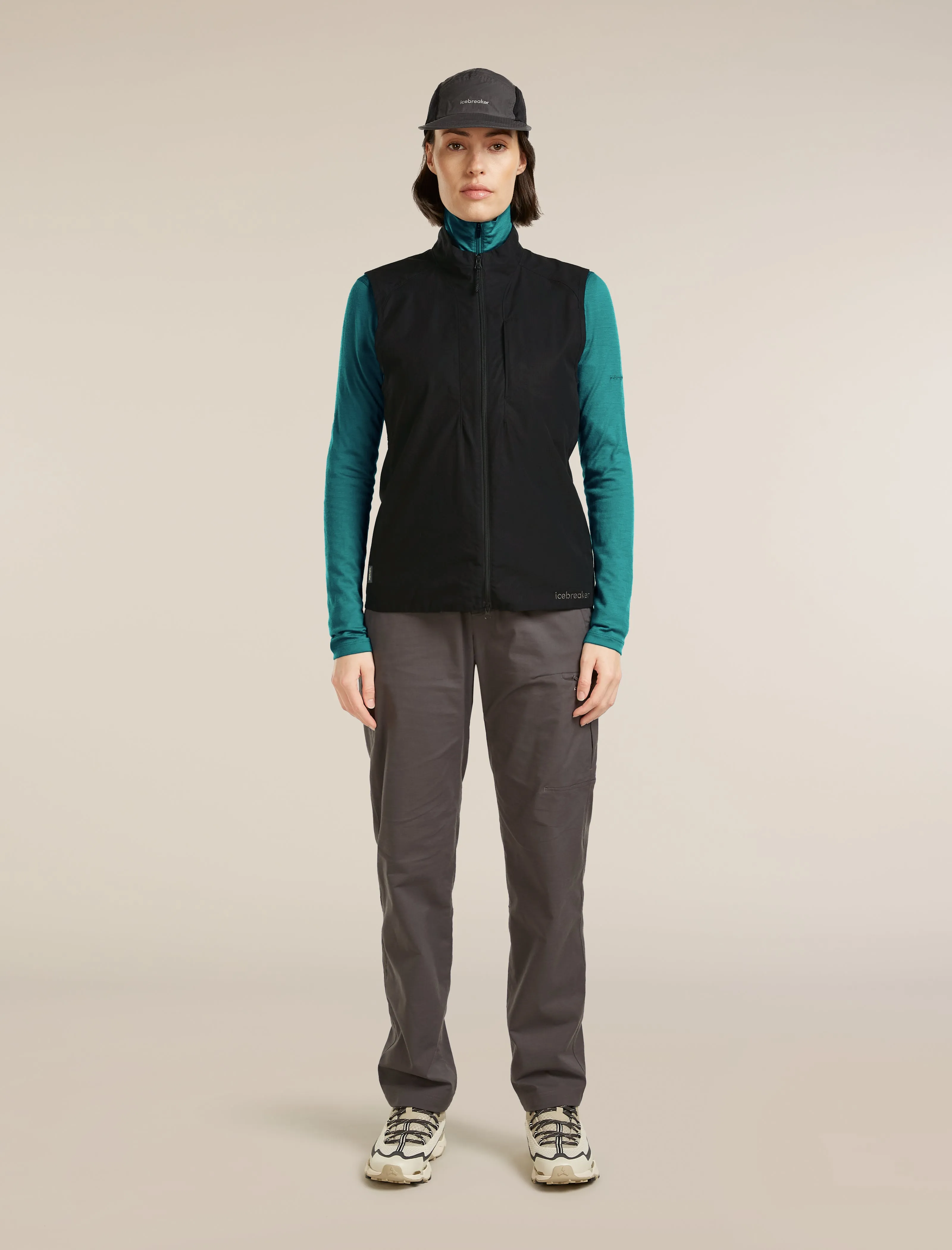 Women's Shell+™ Cotton Elevation Windbreaker Vest sold by Icebreaker product image thumbnail 4