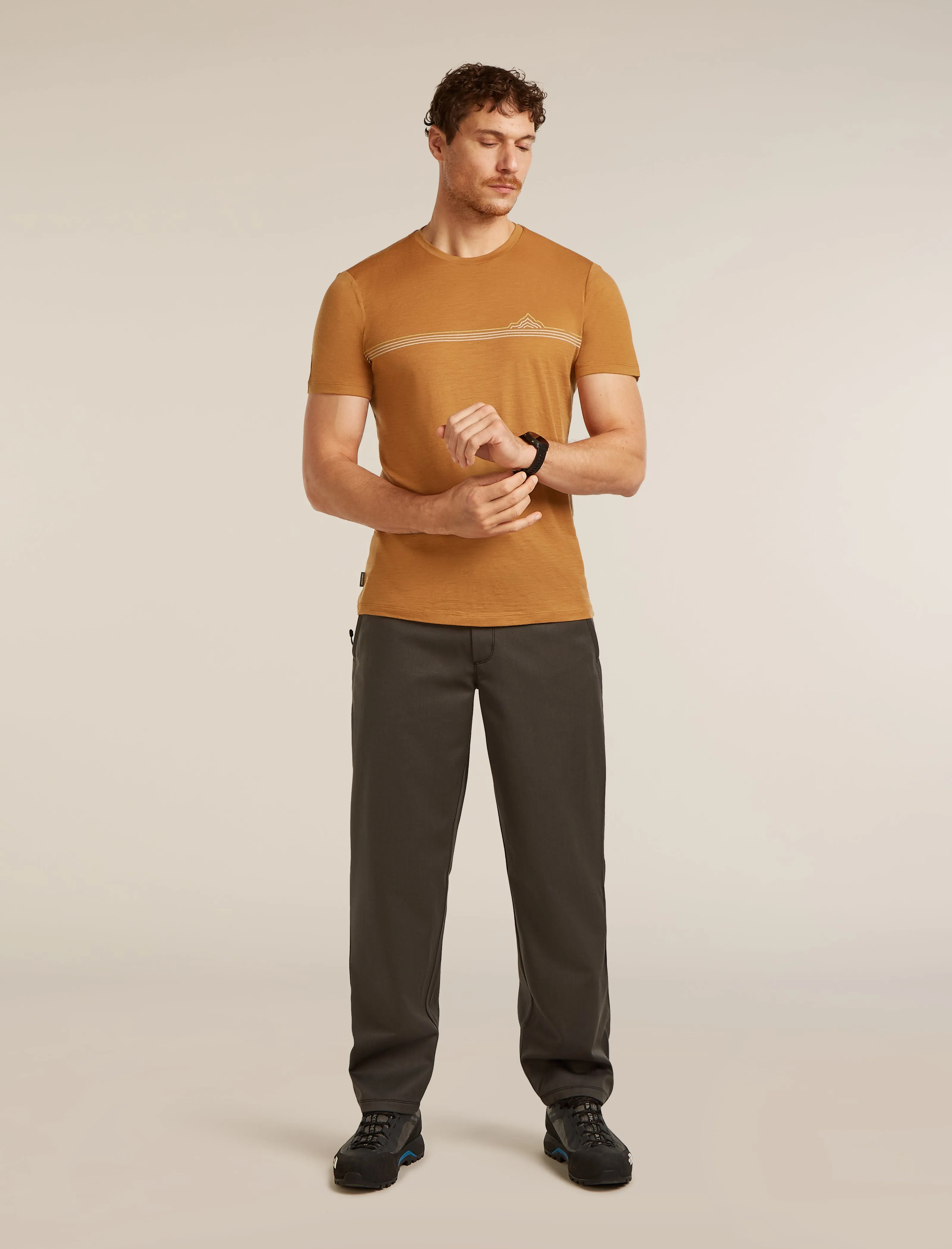 Men's Merino 150 Tech Lite Short Sleeve Tee Range Stripes sold by Icebreaker product image thumbnail 4