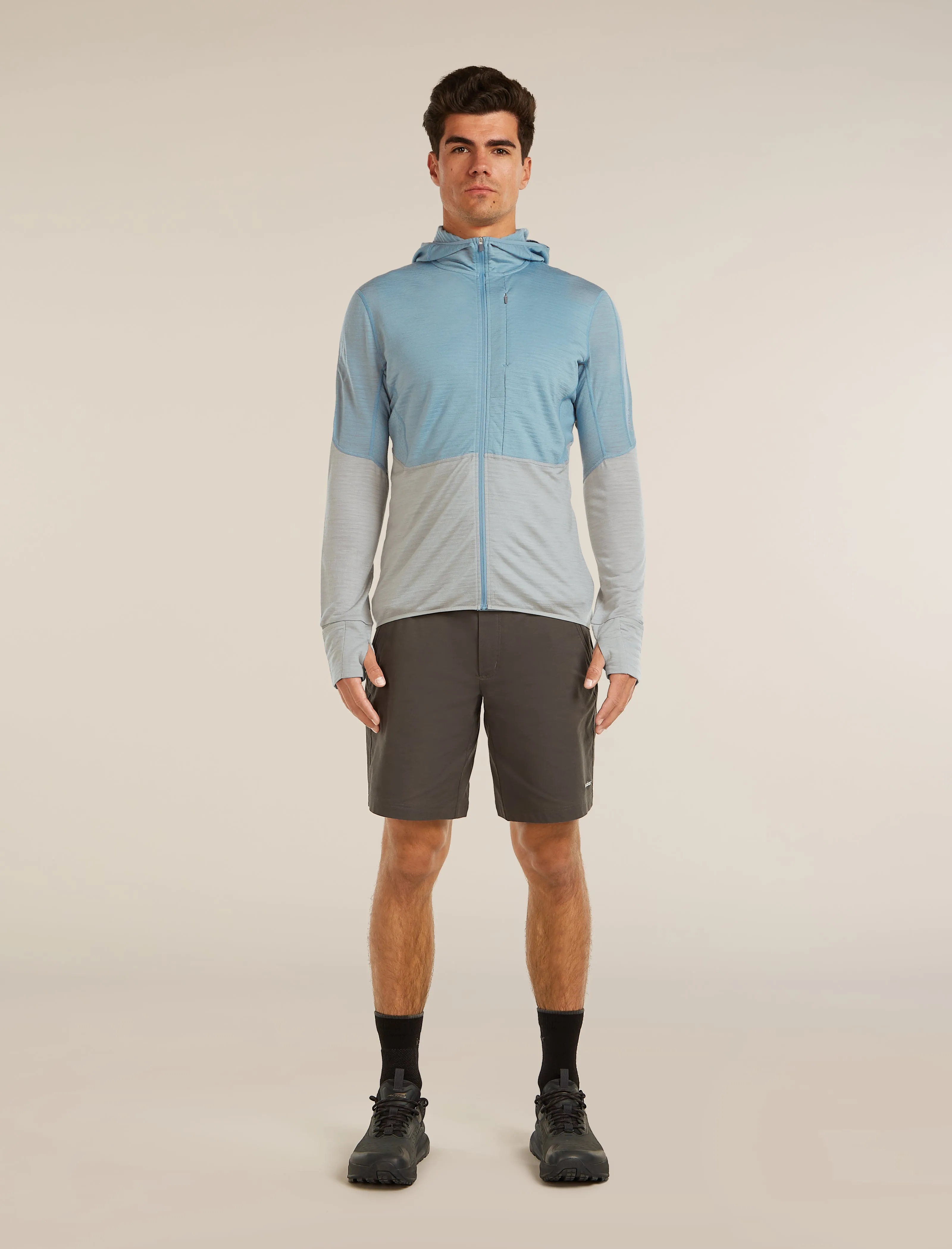 Men's Merino Blend 200 RealFleece™ Descender Long Sleeve Zip Hoodie sold by Icebreaker product image thumbnail 3