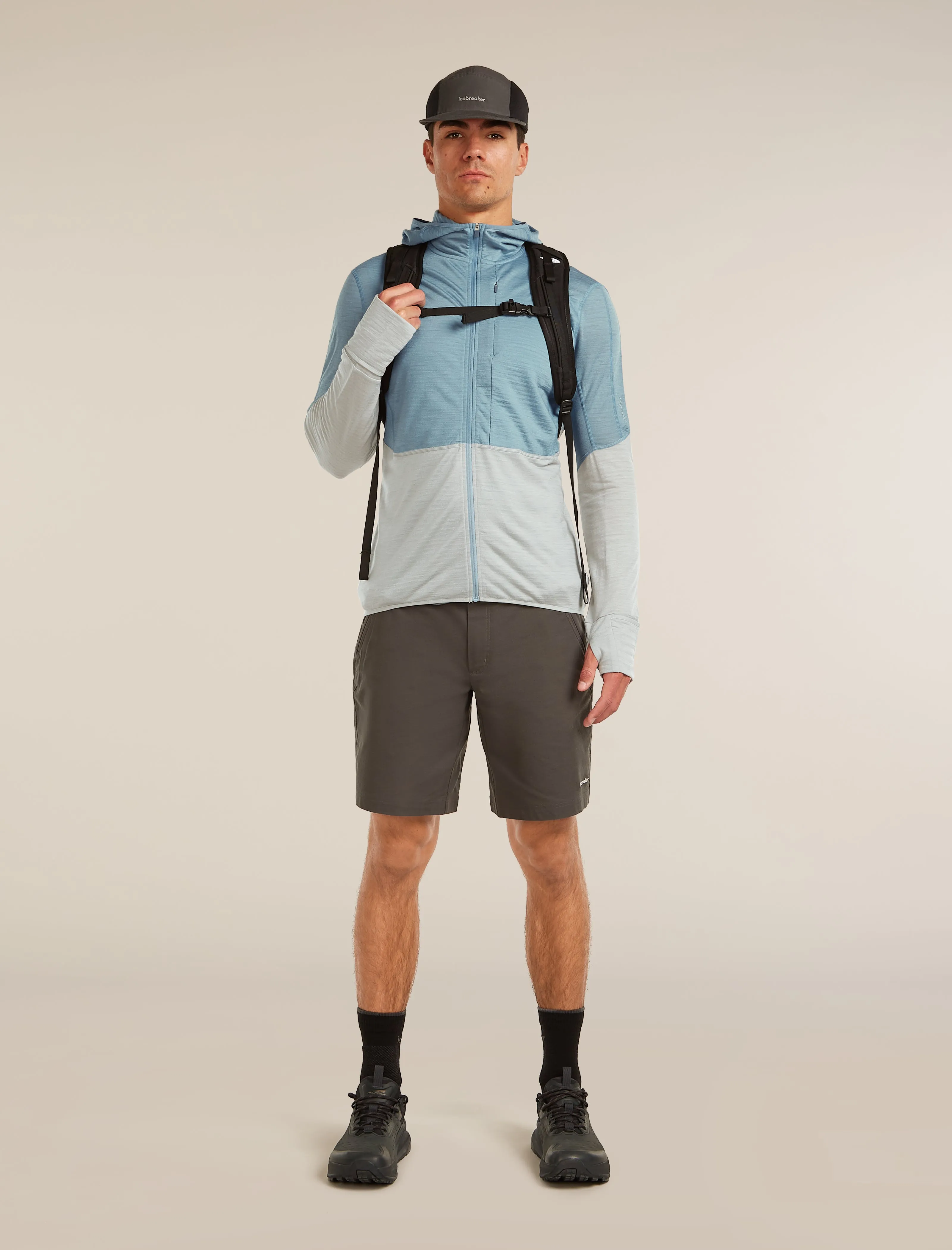 Men's Merino Blend 200 RealFleece™ Descender Long Sleeve Zip Hoodie sold by Icebreaker product image thumbnail 4