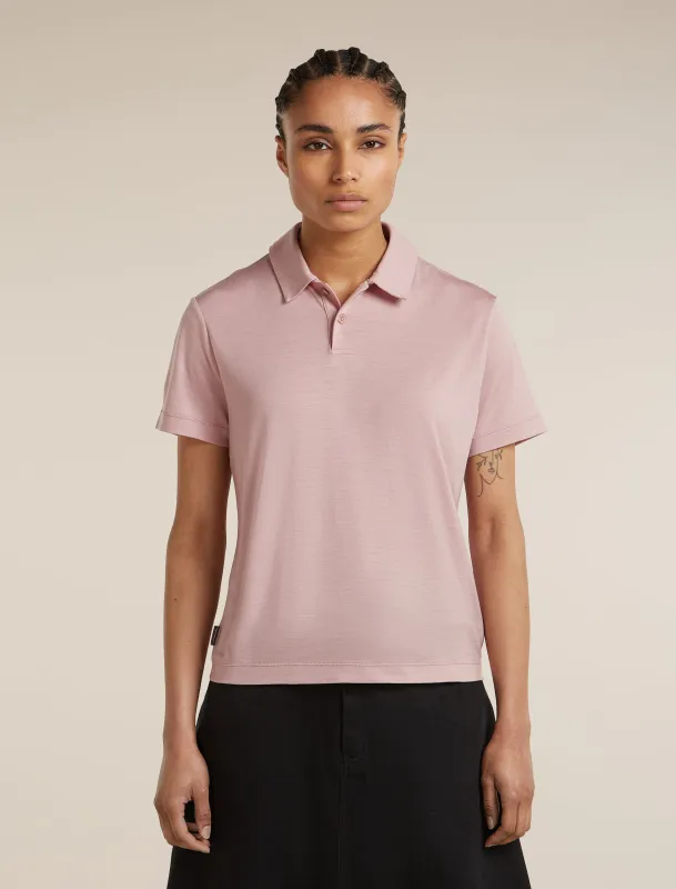 Women's 15.5 MerinoFine™ Short Sleeve Polo made by Icebreaker