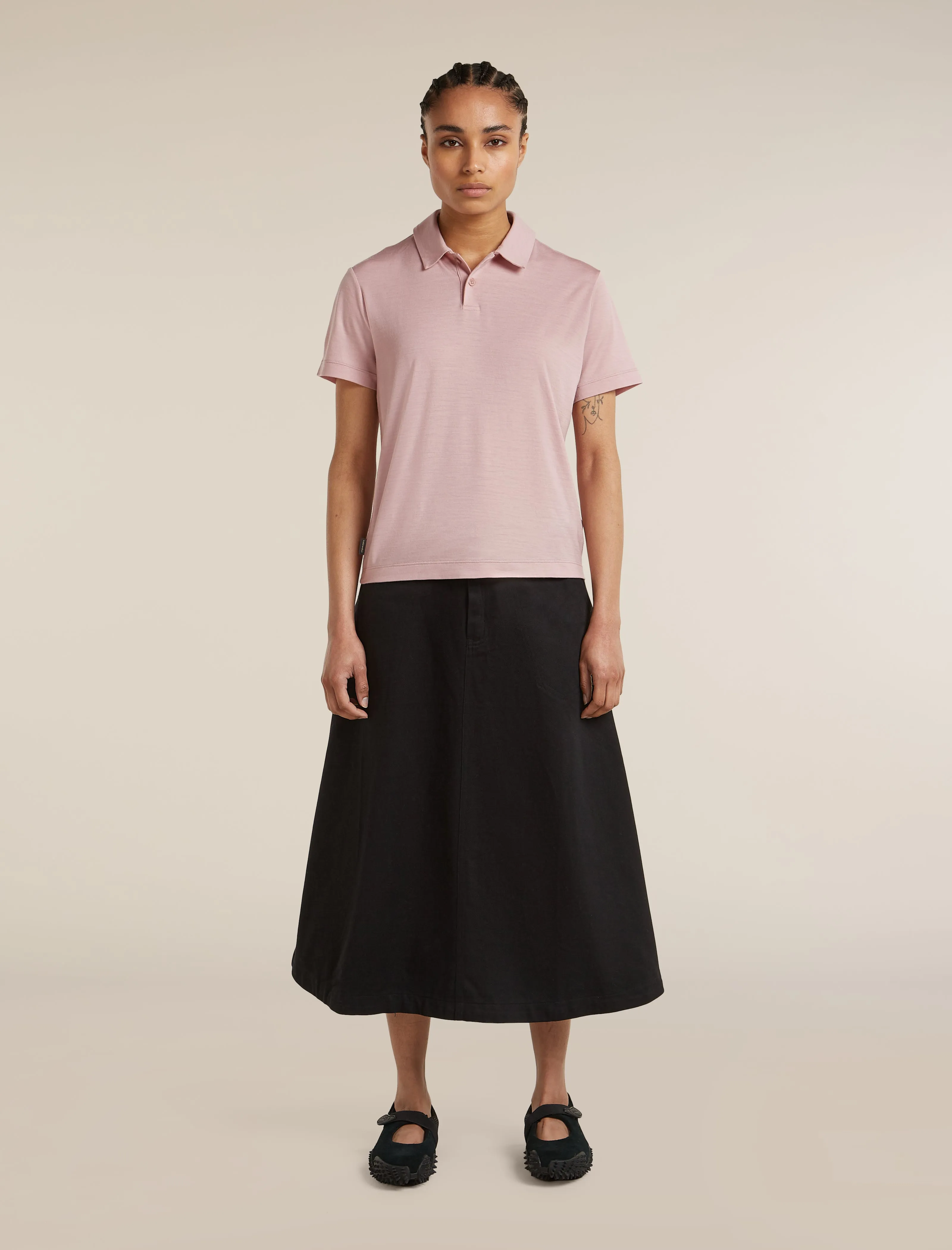 Women's 15.5 MerinoFine™ Short Sleeve Polo sold by Icebreaker product image thumbnail 3