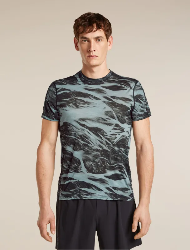 Men's Merino Blend 125 Cool-Lite™ Speed Short Sleeve Tee Motion AOP made by Icebreaker