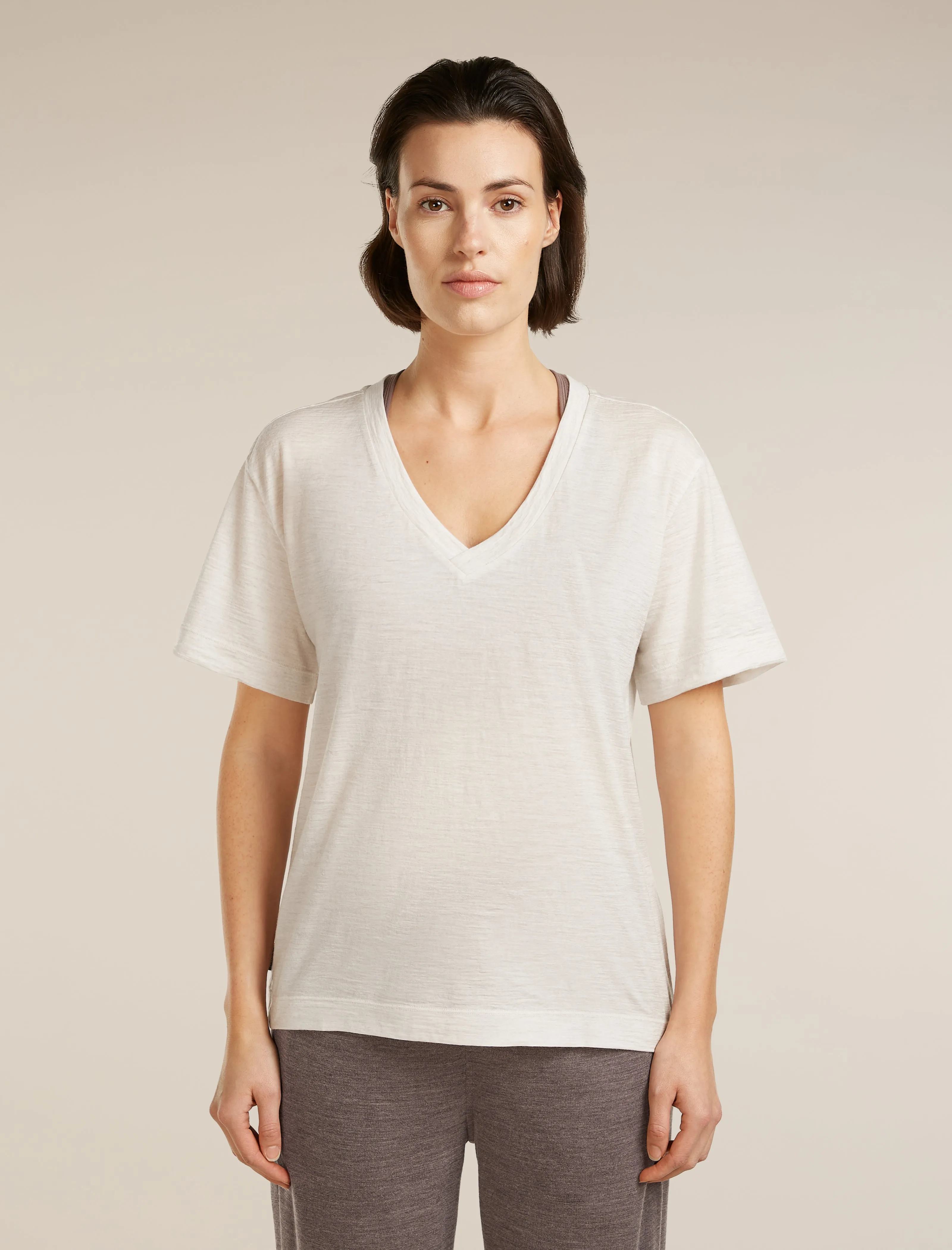 Women's Merino 150 Tech Lite Short Sleeve Relaxed V Neck Tee sold by Icebreaker