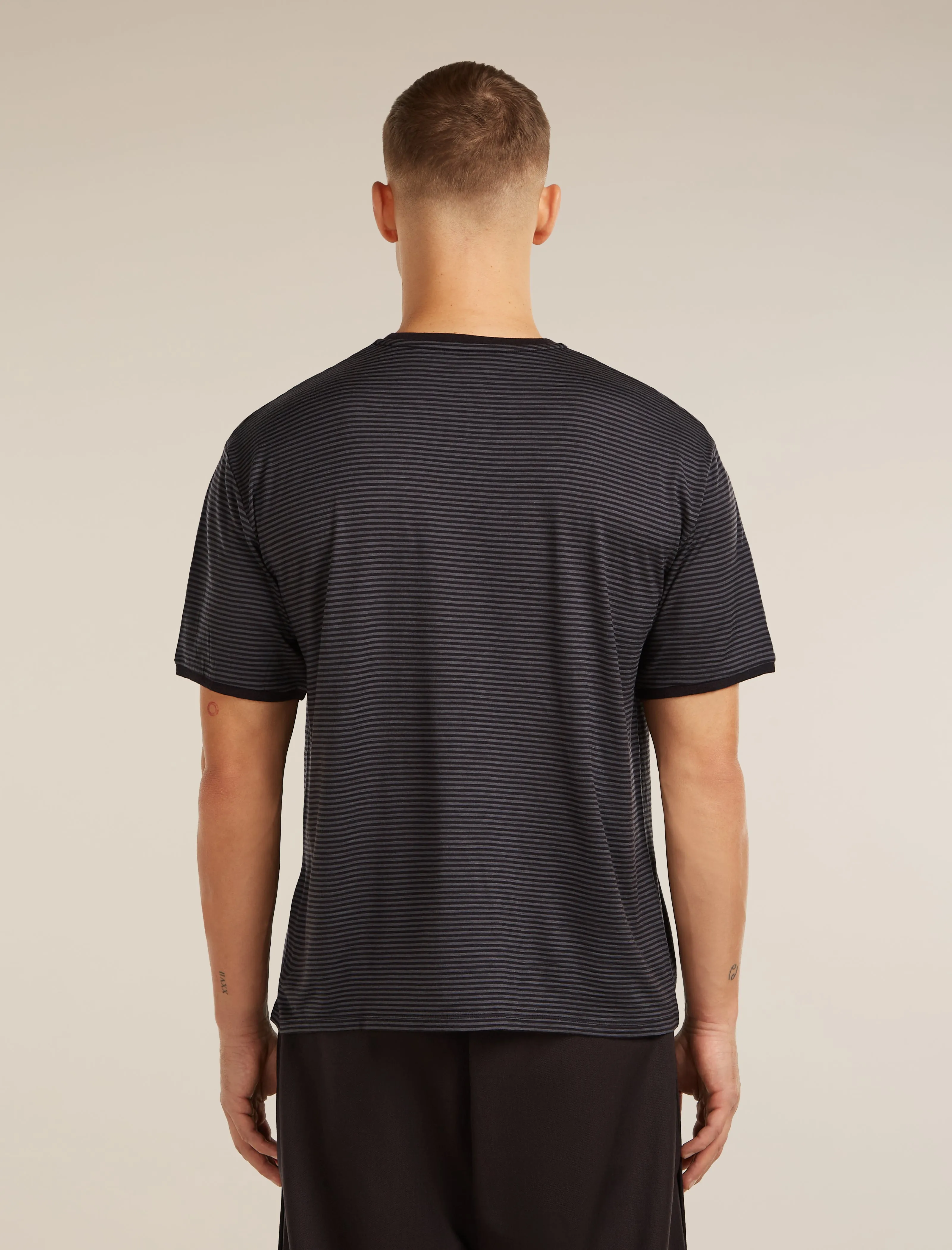 Unisex Merino 150 Short Sleeve Tee Stripe sold by Icebreaker product image thumbnail 3