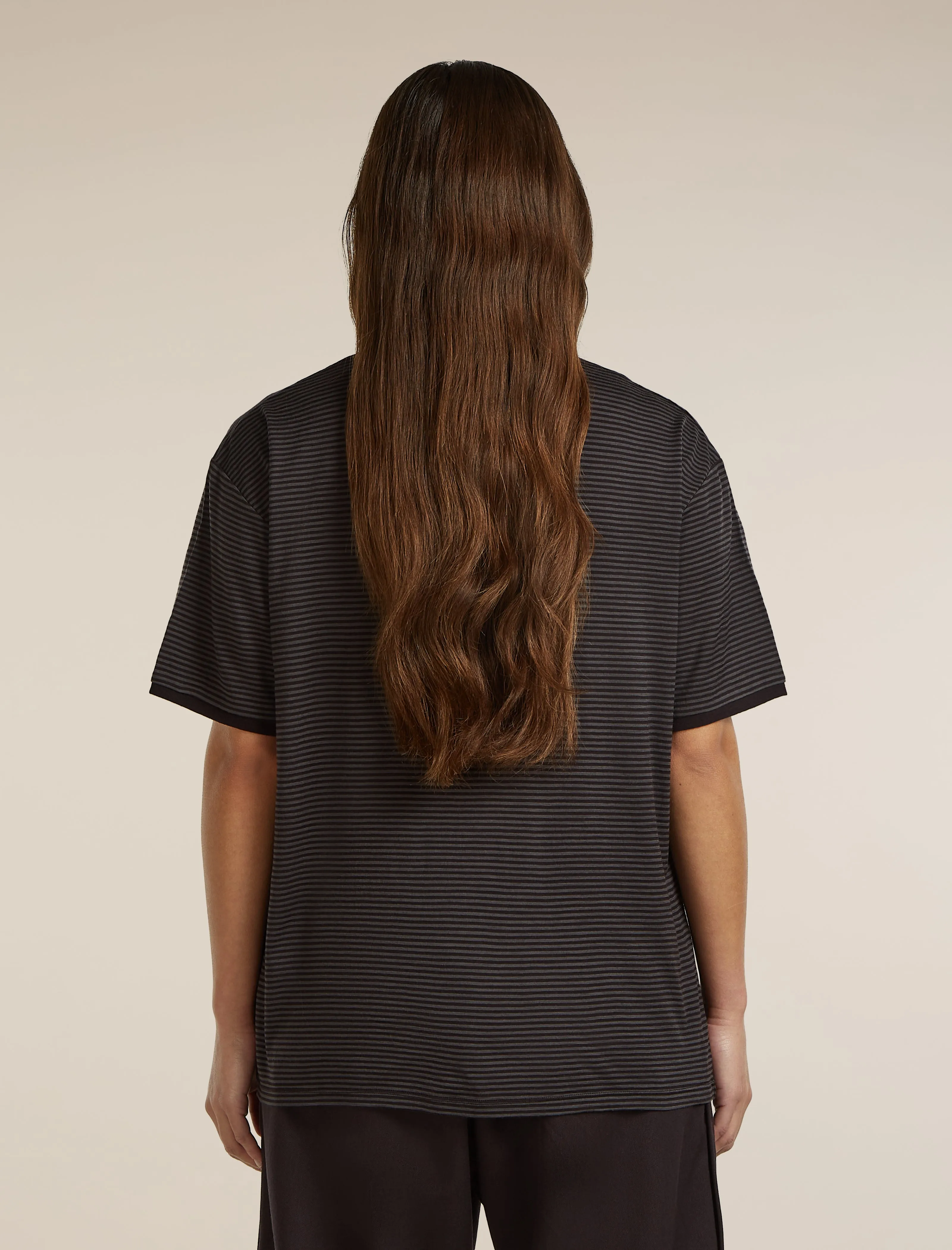 Unisex Merino 150 Short Sleeve Tee Stripe sold by Icebreaker product image thumbnail 4