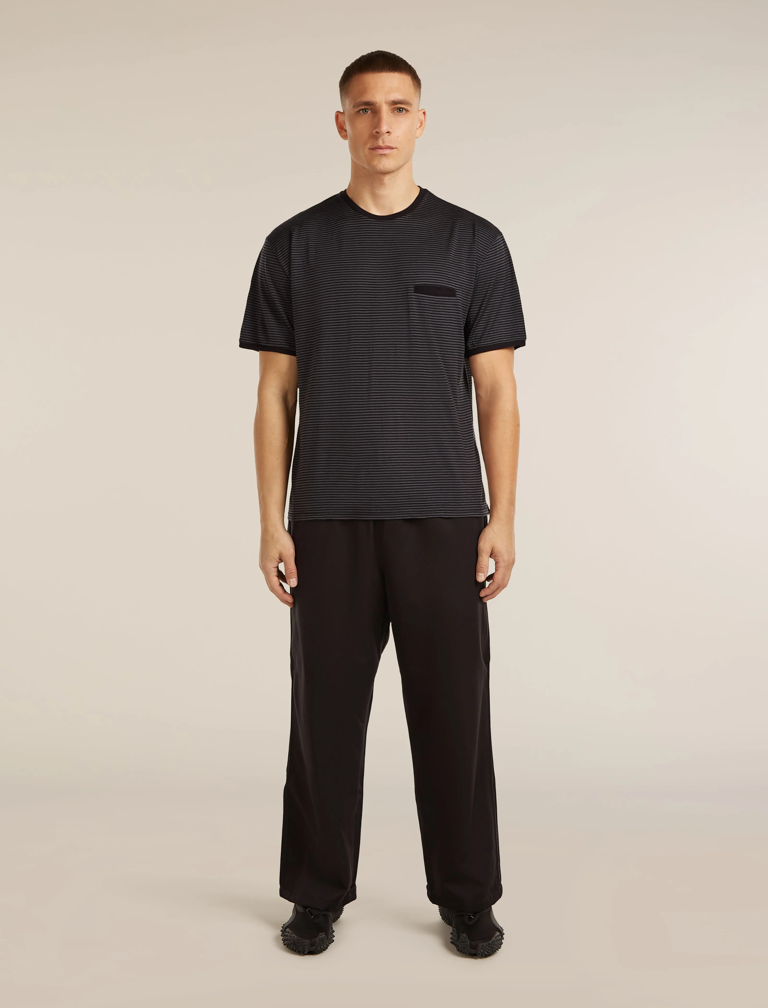 Unisex Merino 150 Short Sleeve Tee Stripe sold by Icebreaker product image thumbnail 5