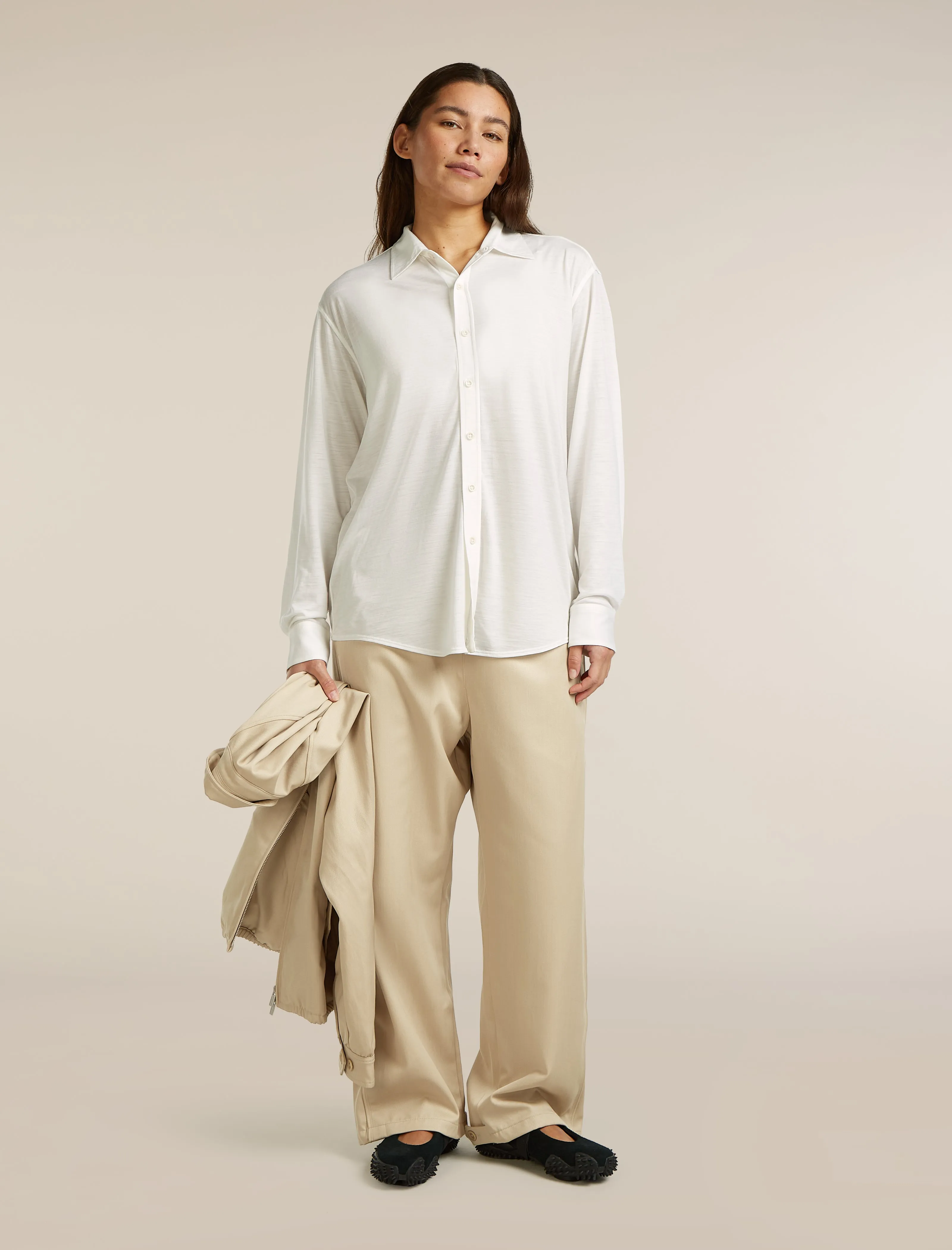 Unisex Merino Blend 125 Cool-Lite™ Long Sleeve Shirt sold by Icebreaker product image thumbnail 2