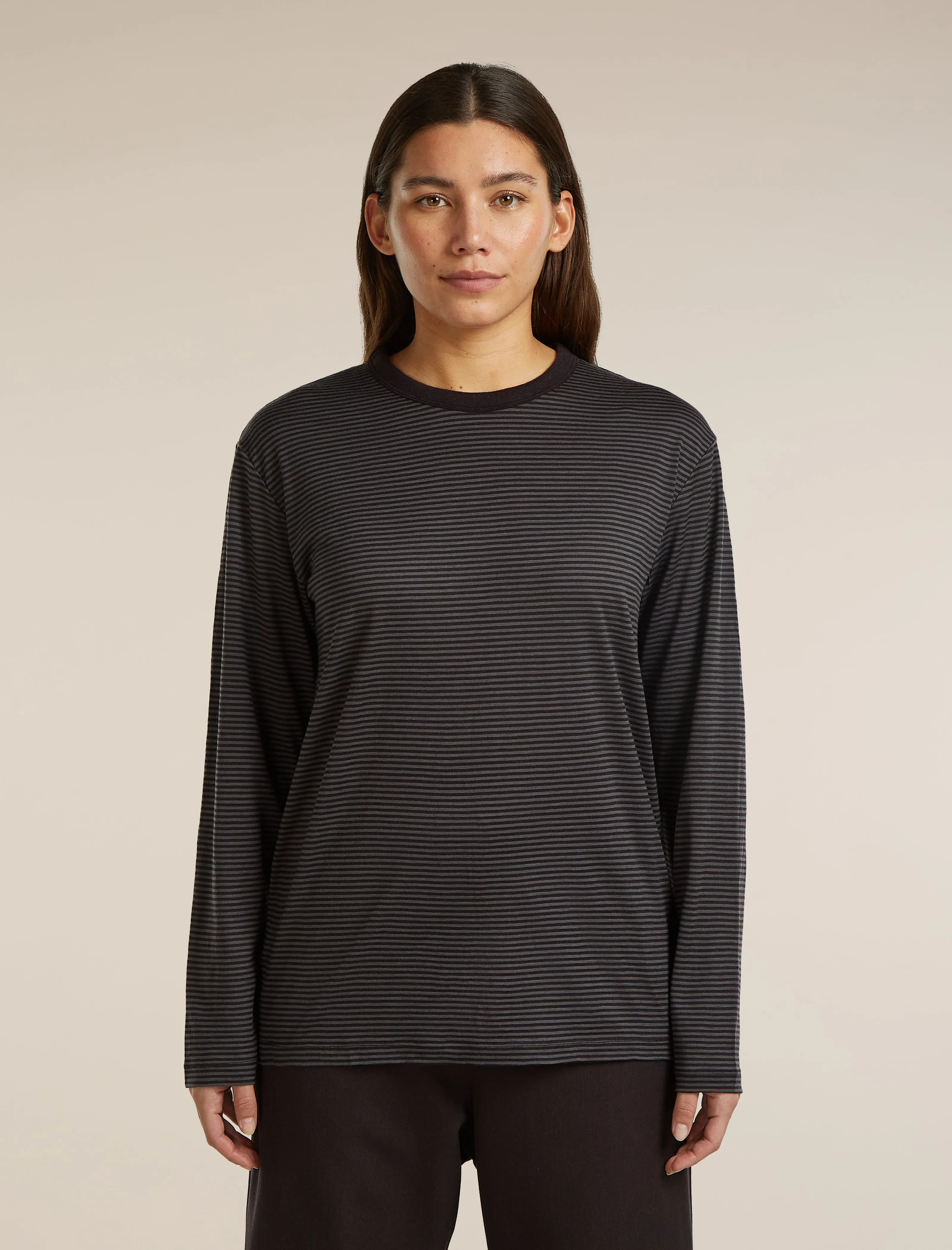 Unisex Merino 150 Long Sleeve Tee Stripe sold by Icebreaker product image thumbnail 3