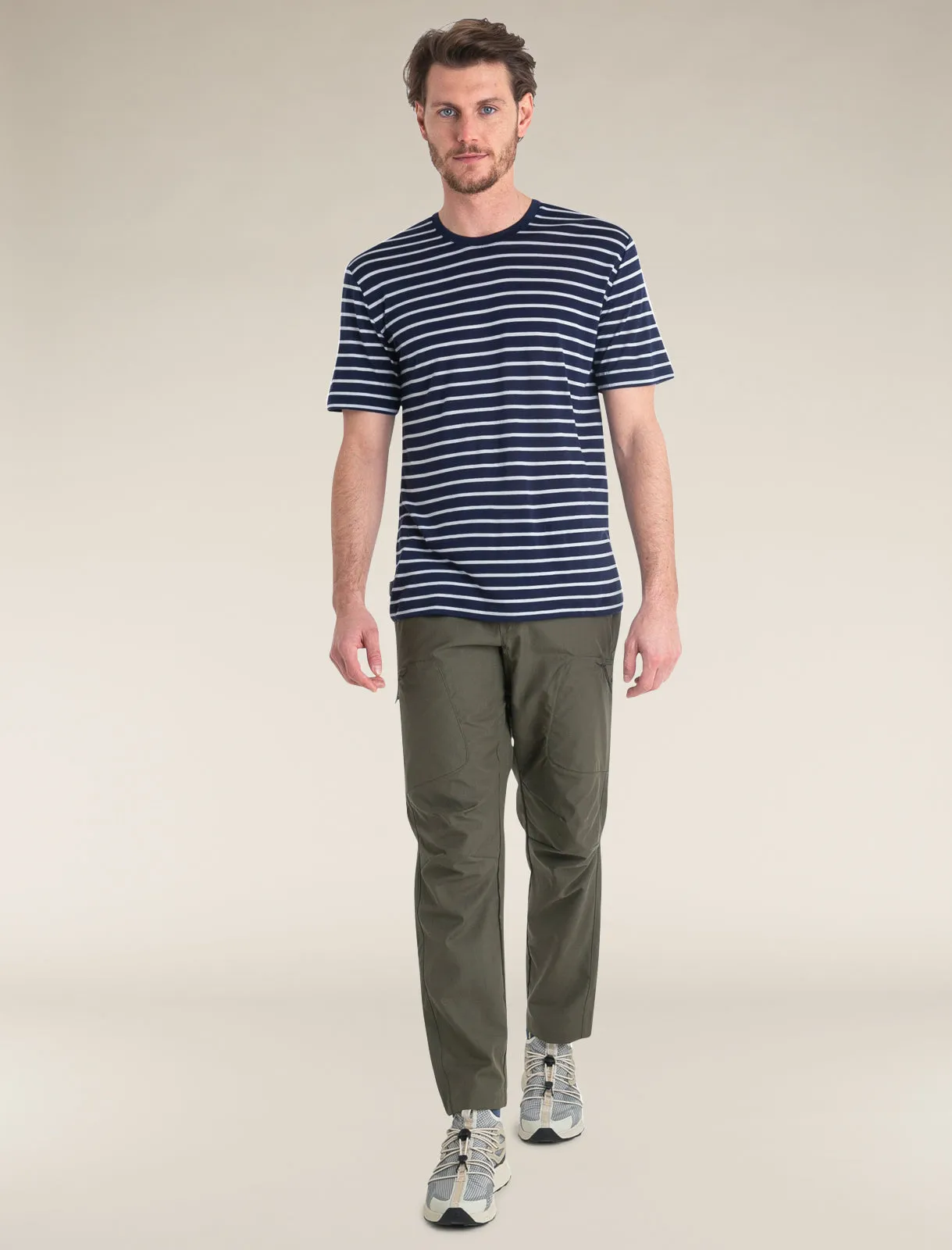Men's Merino Blend Drayden Short Sleeve T-Shirt Stripe sold by Icebreaker product image thumbnail 3