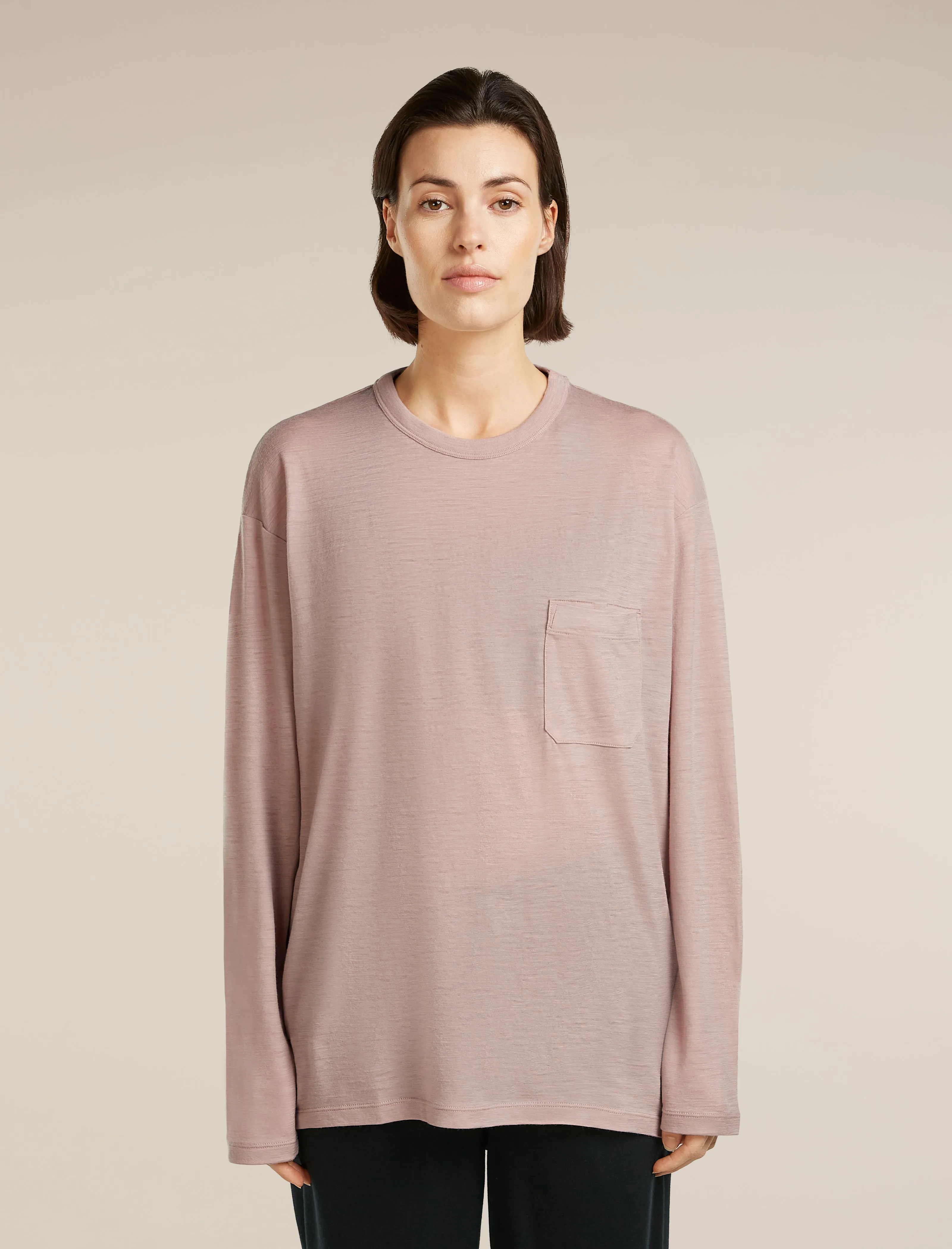 Unisex Merino 150 Long Sleeve Pocket Tee sold by Icebreaker
