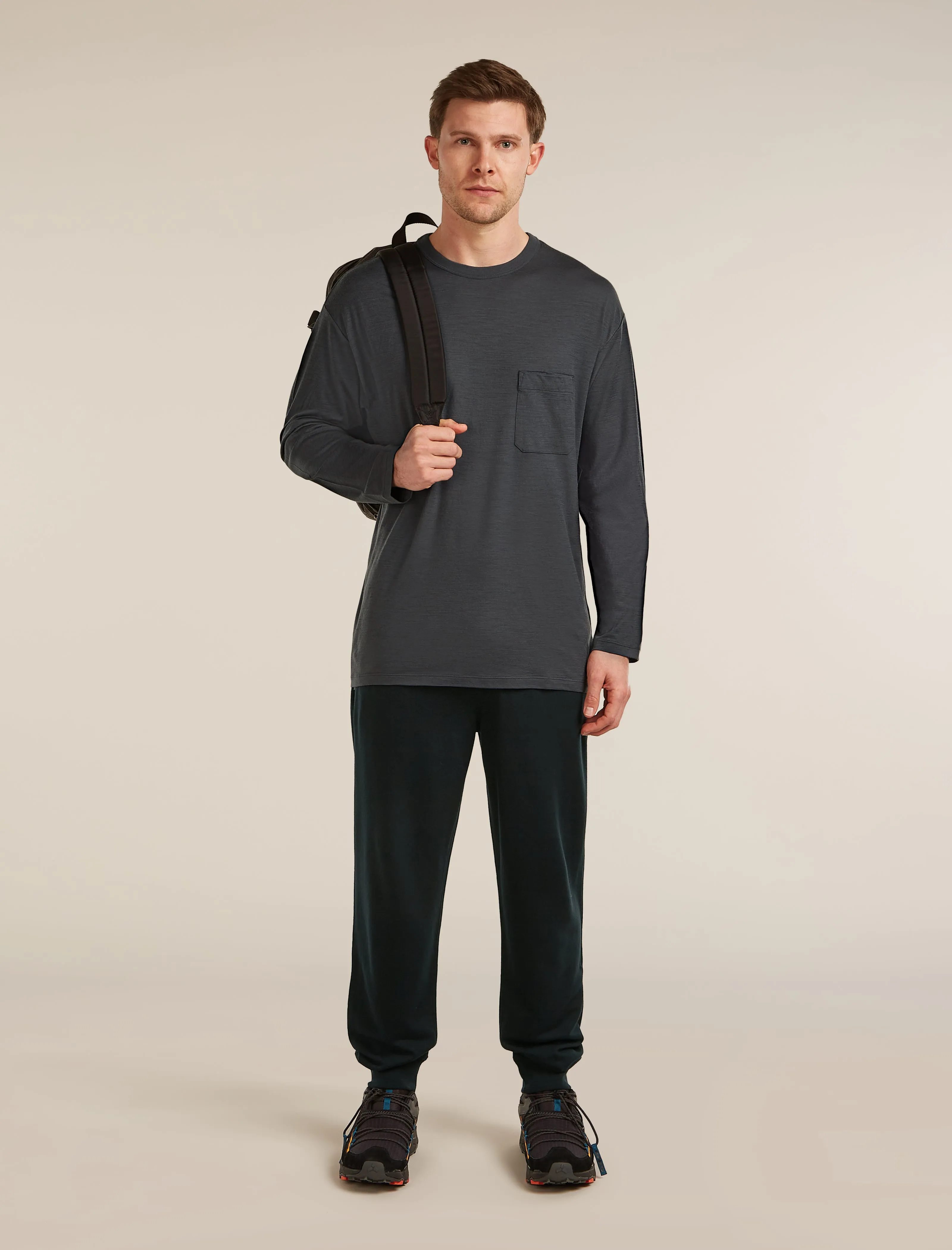 Unisex Merino 150 Long Sleeve Pocket Tee sold by Icebreaker