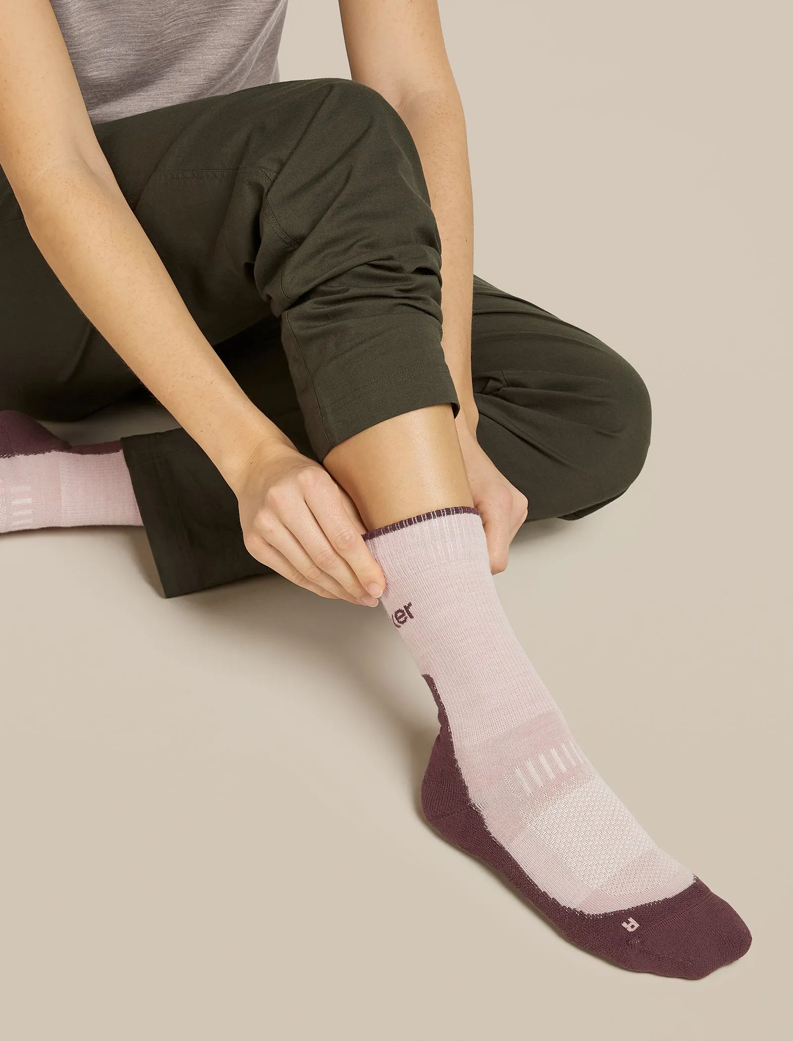 Women's Merino Hike+ Light Crew Socks sold by Icebreaker product image thumbnail 2